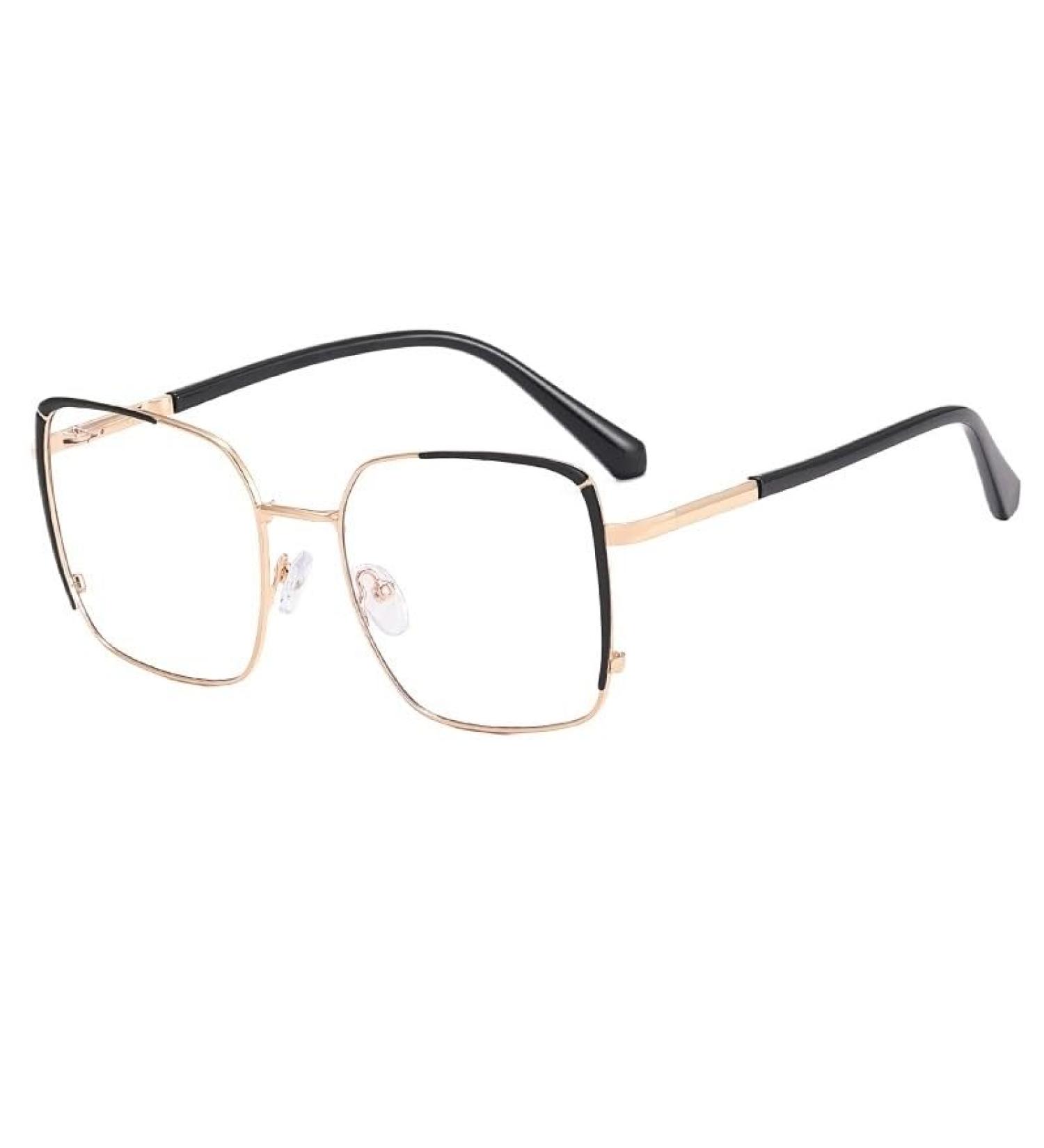 Shop Metal Clear Vision Blue Light Blocking Readers | Stylish Big Frame 1.00 C1 Eyewear for Comfort & Clarity - Buy Online on GoSupps.com