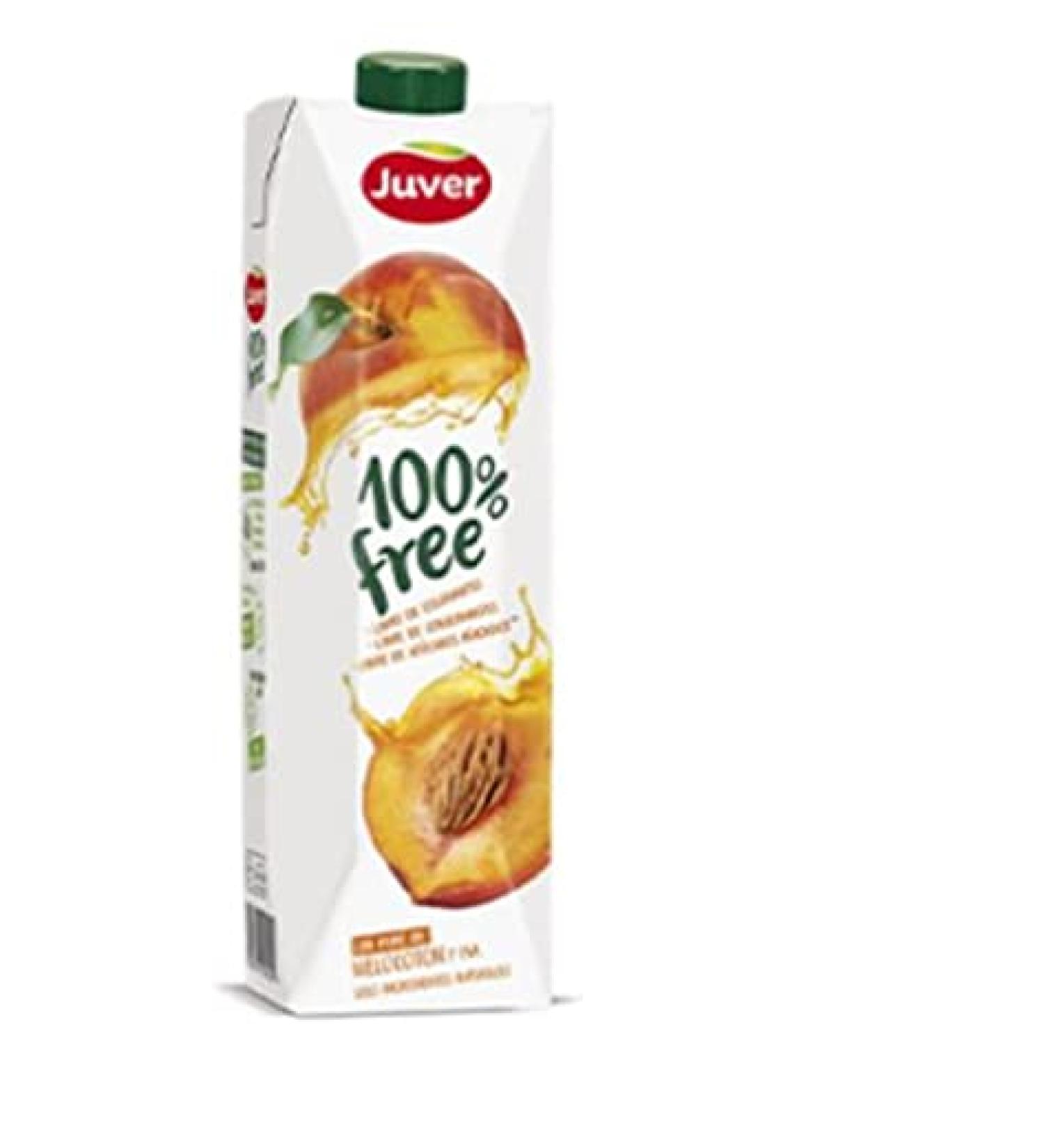 Juver JUSTE MELOCOTON JUVER 100% FRUVER BRICK 1 litre (10 units)