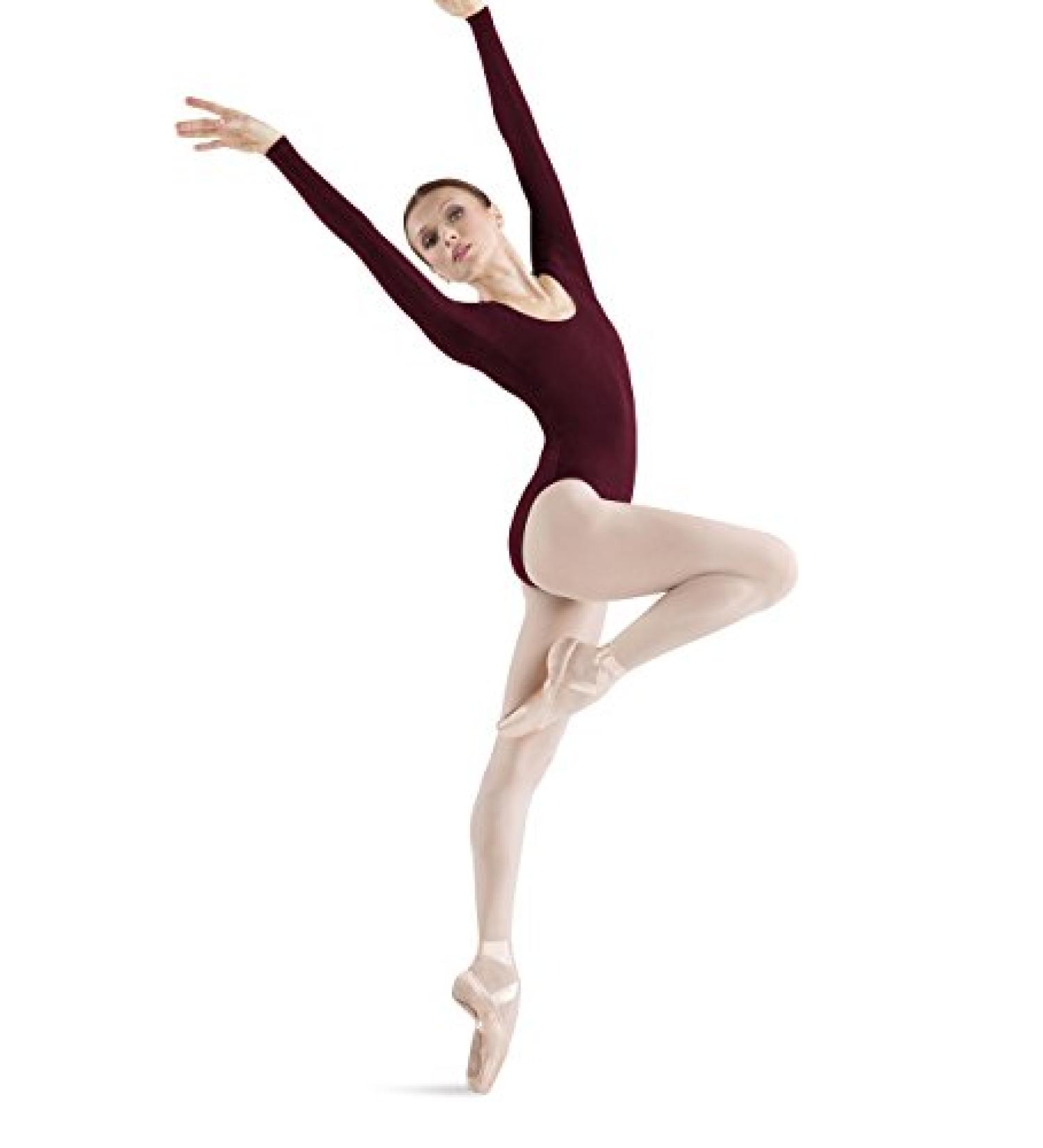 Bloch Dance Women's Long Sleeve Leotard - Large Burgundy | Premier Quality - Buy Online on GoSupps.com