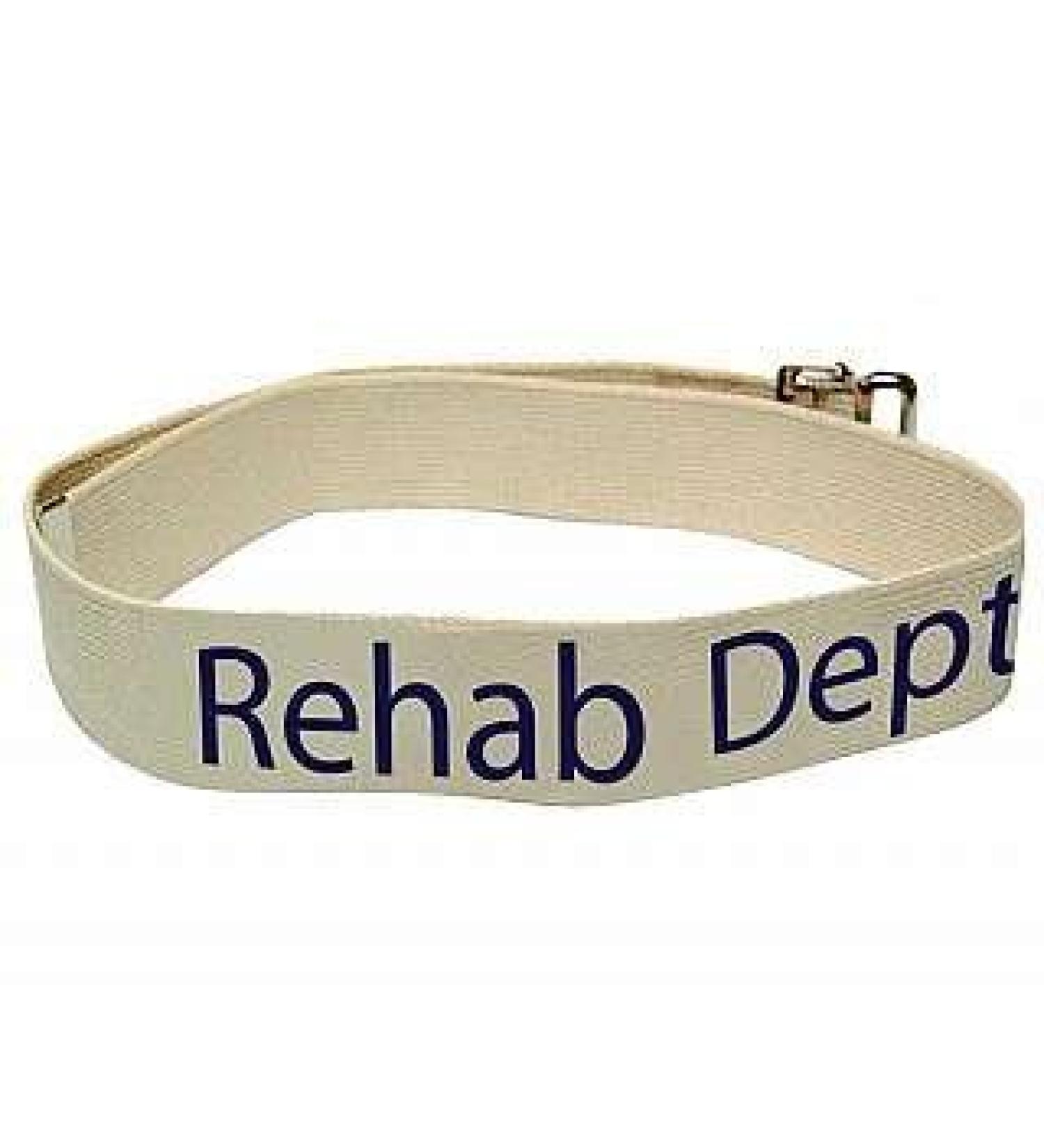 80746 Department Labeled Gait Belt Rehab Dept 2" Width 72" Length 8 Natural