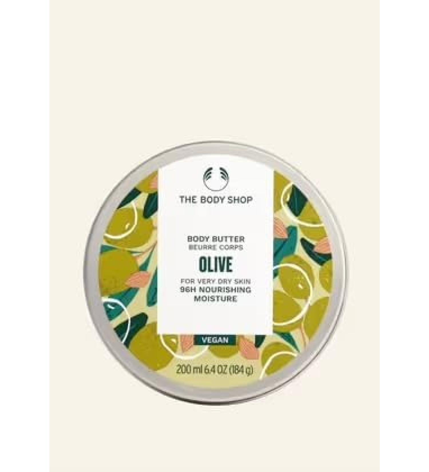 Buy The Body Shop Olive Body Butter 200ML | 96Hrs Moisture for Very Dry Skin | Vegan International Shipping - Buy Online on GoSupps.com