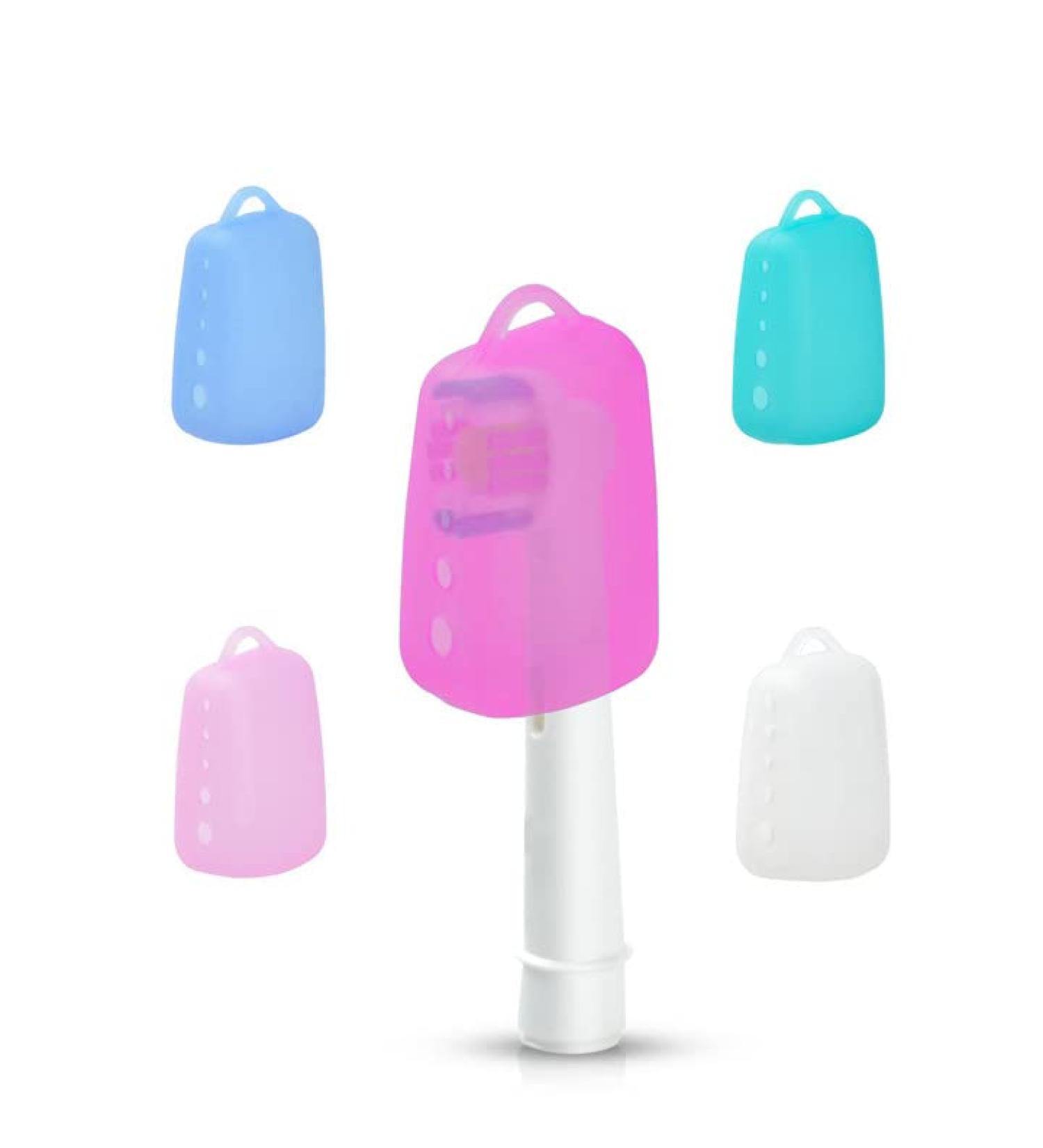 Electric Toothbrush Head Cover 5 Pack Toothbrush Covers Caps for Travel Silicone Portable Tooth Brush Pod Case Protector for Travel Home Office and Hotel Use  - Buy Online on GoSupps.com