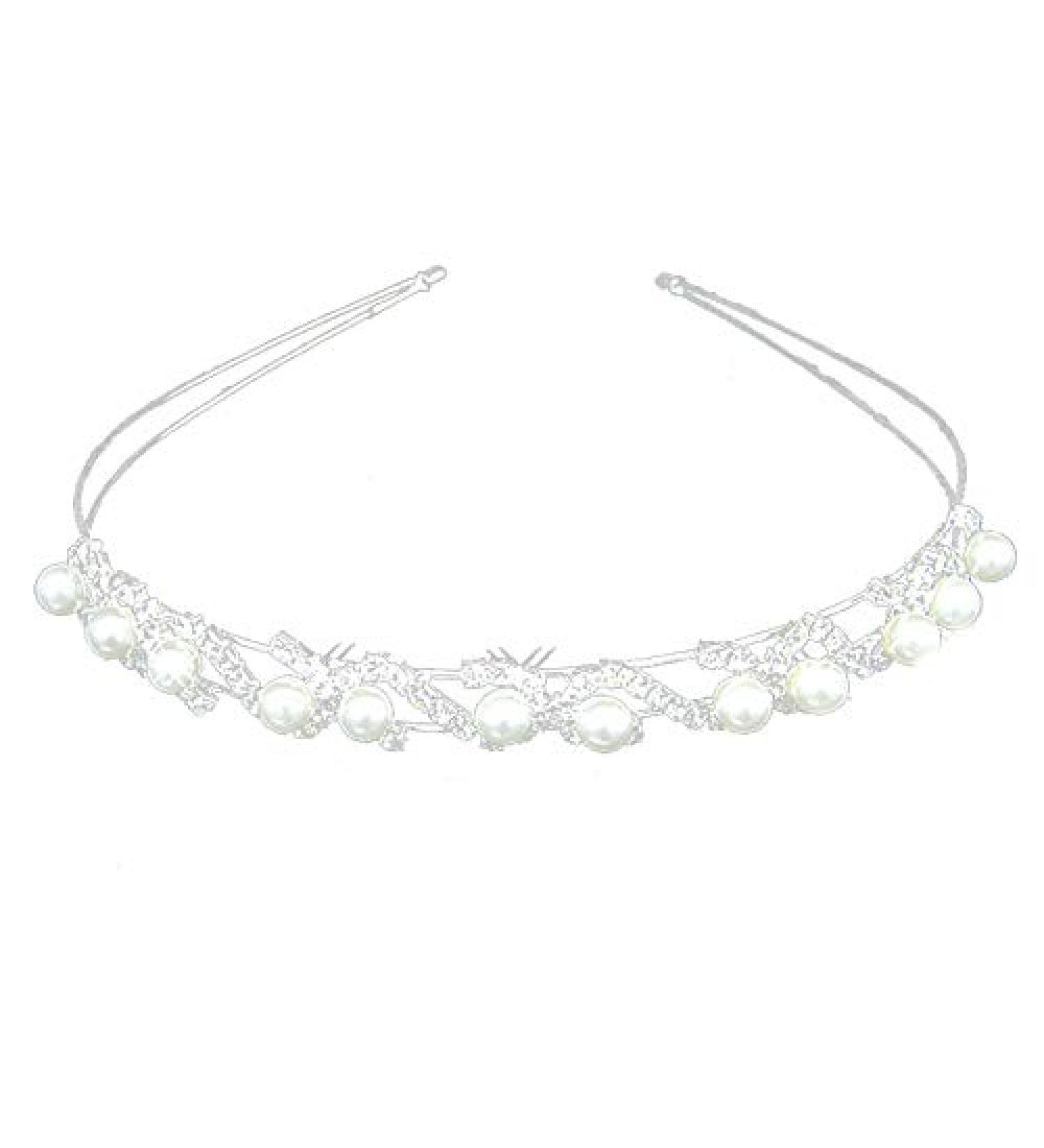 iFutniew Women Bridal Wedding Flower Diamante Rhinestones Hair Clip Comb - Buy Online on GoSupps.com