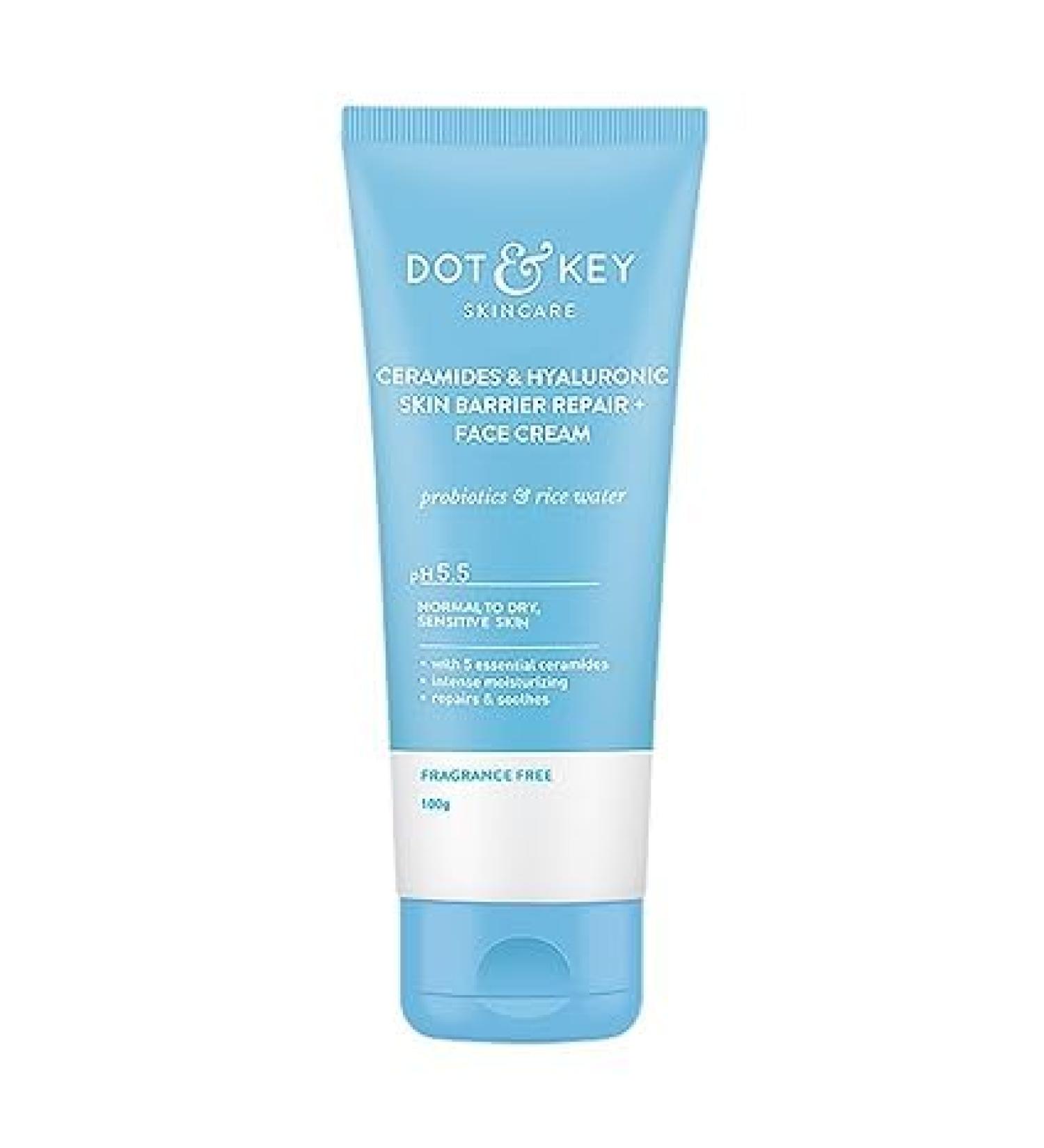 Dot.&.Key Ceramides Moisturizer | Hyaluronic Intense Hydration & Skin Strengthening | Probiotic & Rice Water Barrier Repair Cream - Buy Online on GoSupps.com