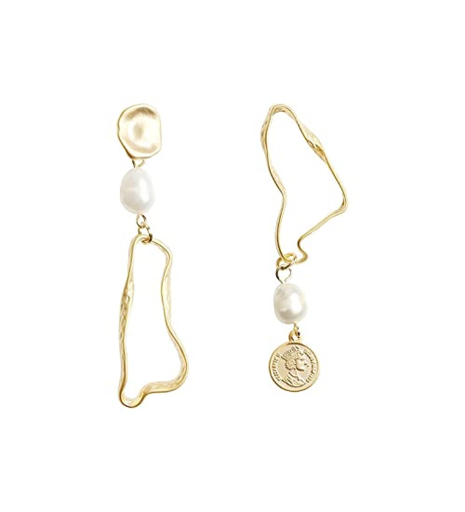 Fashion Earrings Women's Earrings Romantic Cute Irregular Asymmetric Earrings Ladies Christmas Day Party Banquet Jewelry Dainty Earrings Fashion Accessories - Buy Online on GoSupps.com