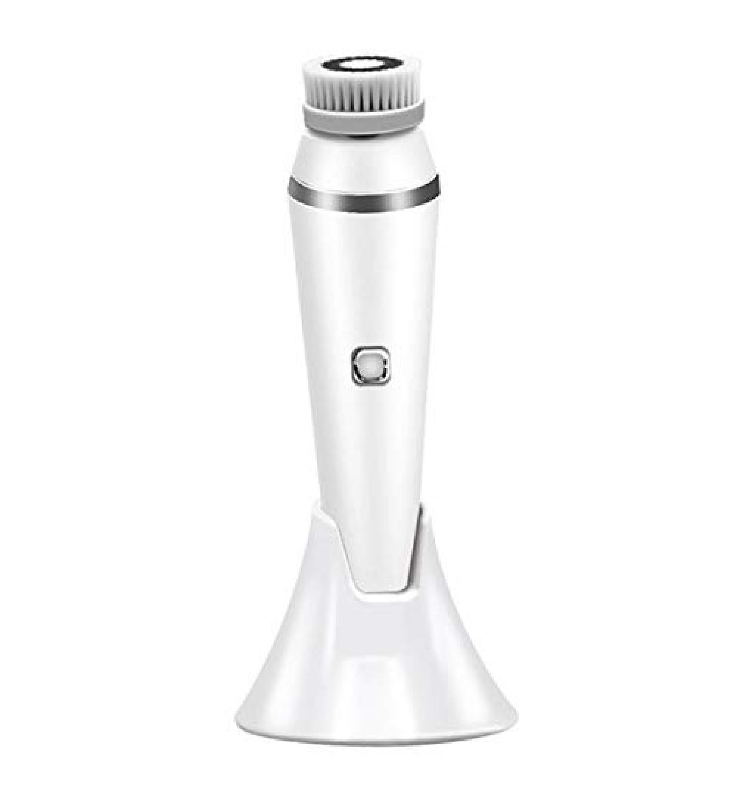 RIYAN White Electric Waterproof Wash Brush Set Deep Cleansing Skin Heads Rechargeable Spin Face Brush - Buy Online on GoSupps.com