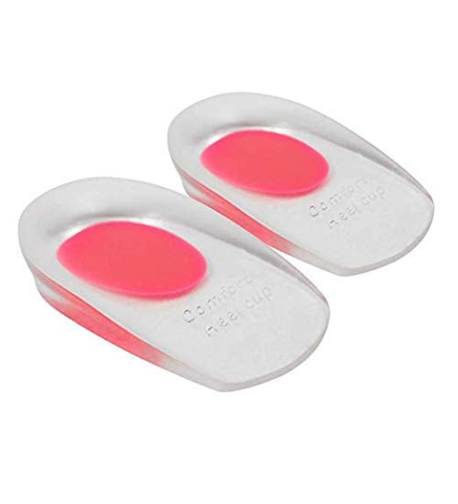 Heel Support Pad Cup Spur Gel Silicone Shock Cushion Orthotics Shoe Insoles Women Body and Base TM
