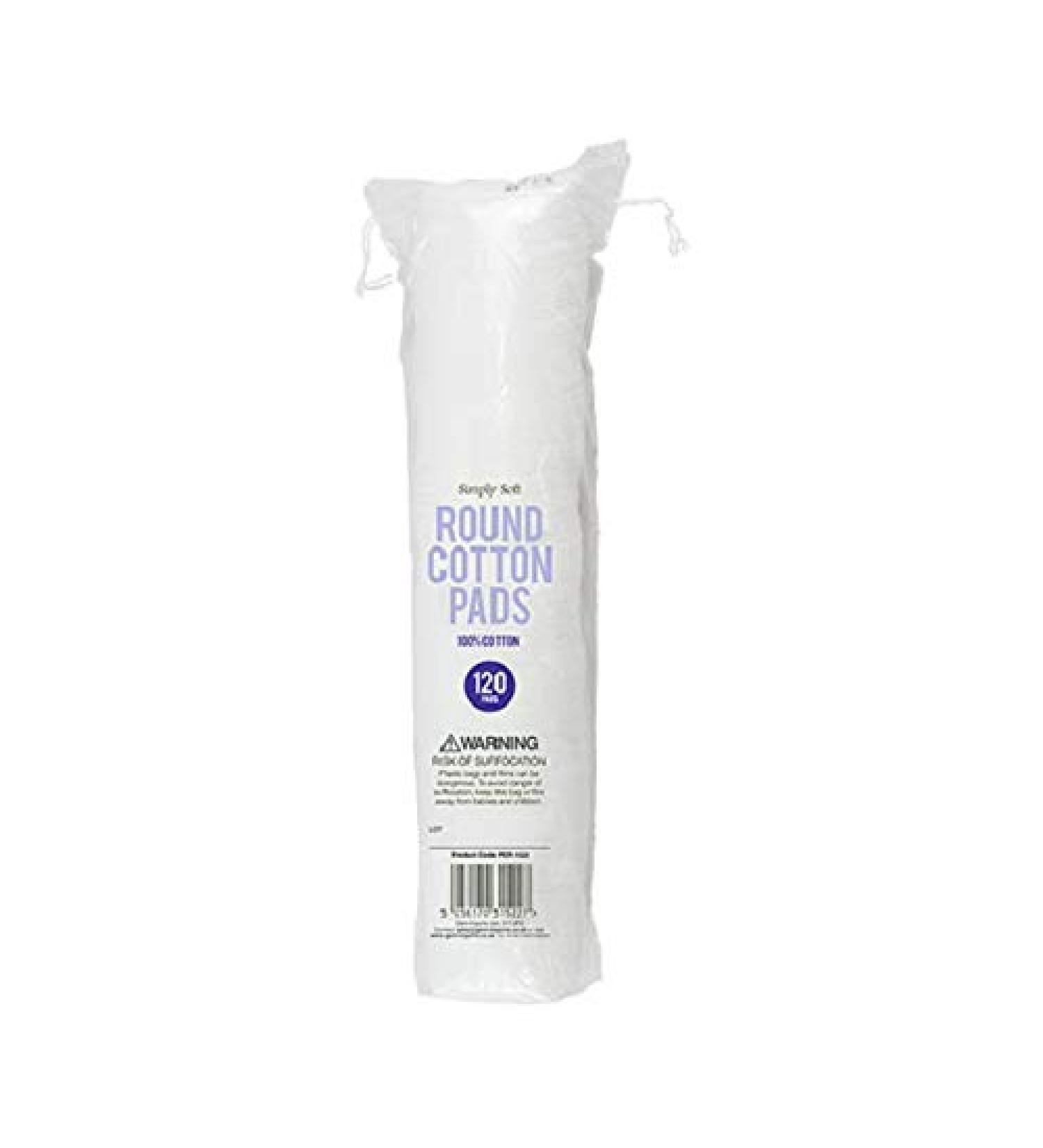 The Home Fusion Company Soft Round 100% Cotton Pads 120 Pads Make Up Remover Cleaning Pads Nail Polish