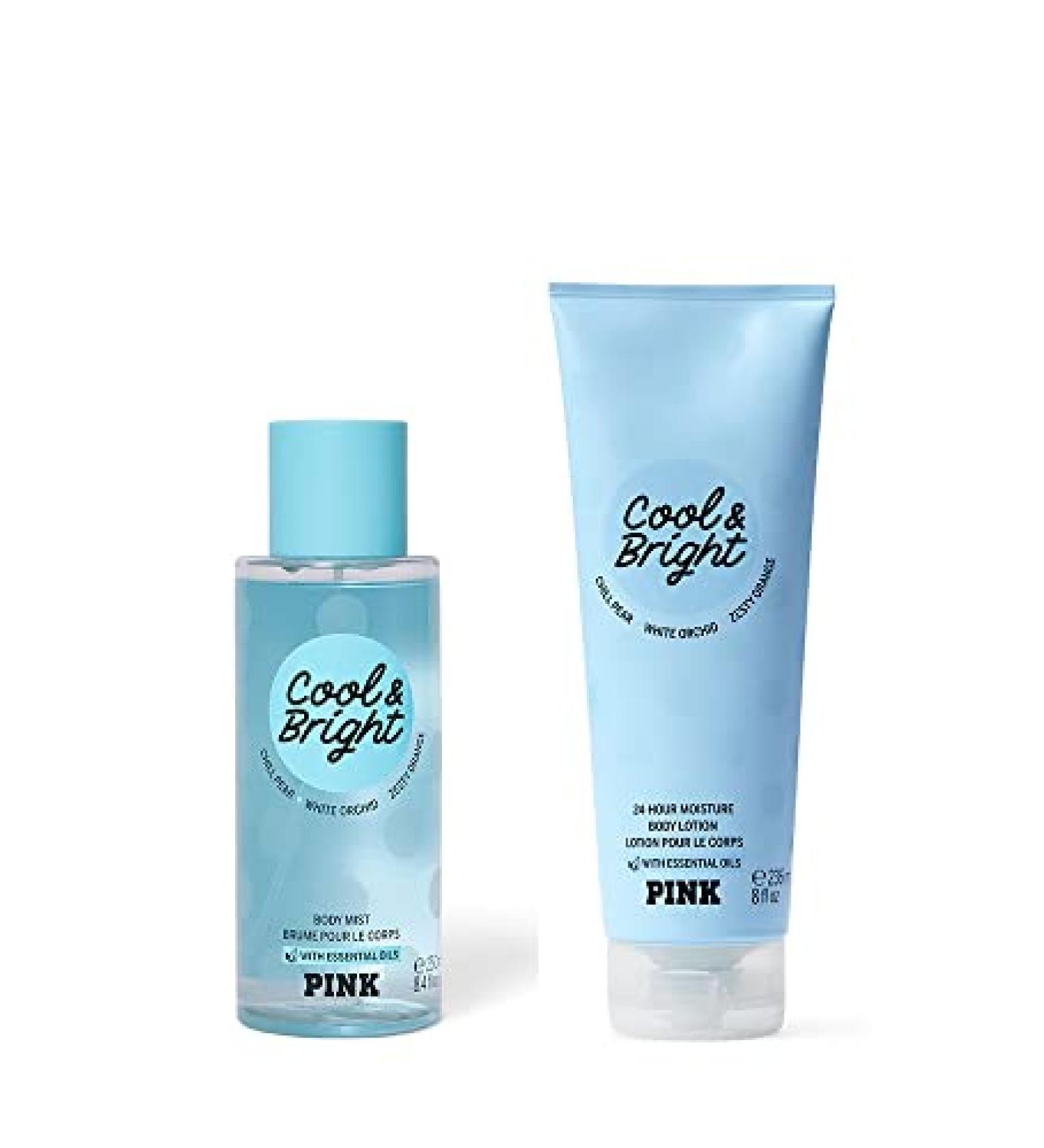 Victoria's Secret Pink Cool & Bright Mist & Lotion Set - Buy Online on GoSupps.com