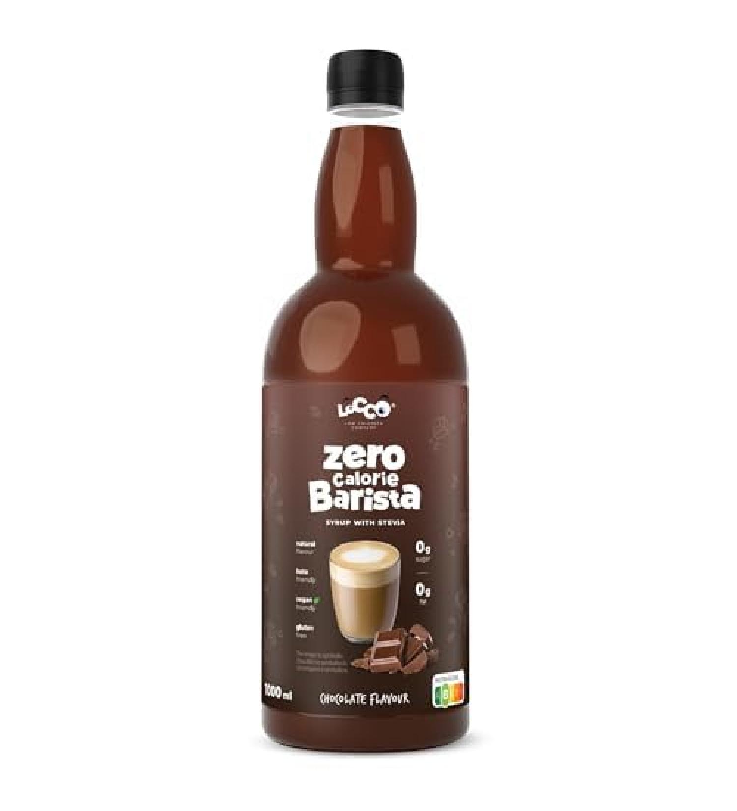 Locco Calorie Free Barista Syrup Vegan Keto & Gluten Free | Sugar Free Chocolate Flavor | 1L Coffee Syrup - Buy Online on GoSupps.com