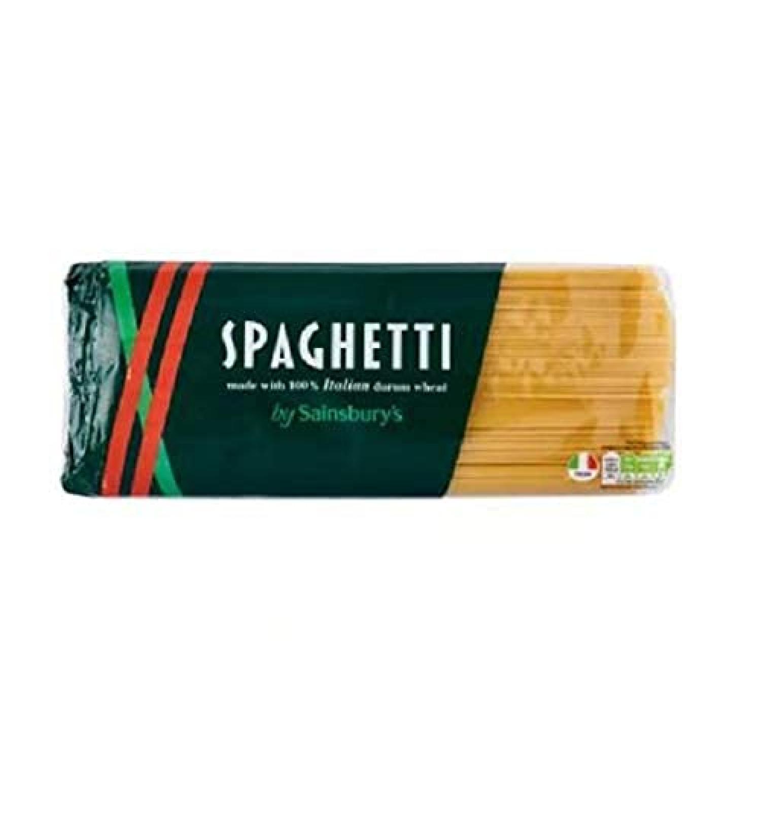 Sainsbury's Sainsbury's Spaghetti 1000 g - Dried durum wheat semoline paste. - Buy Online on GoSupps.com
