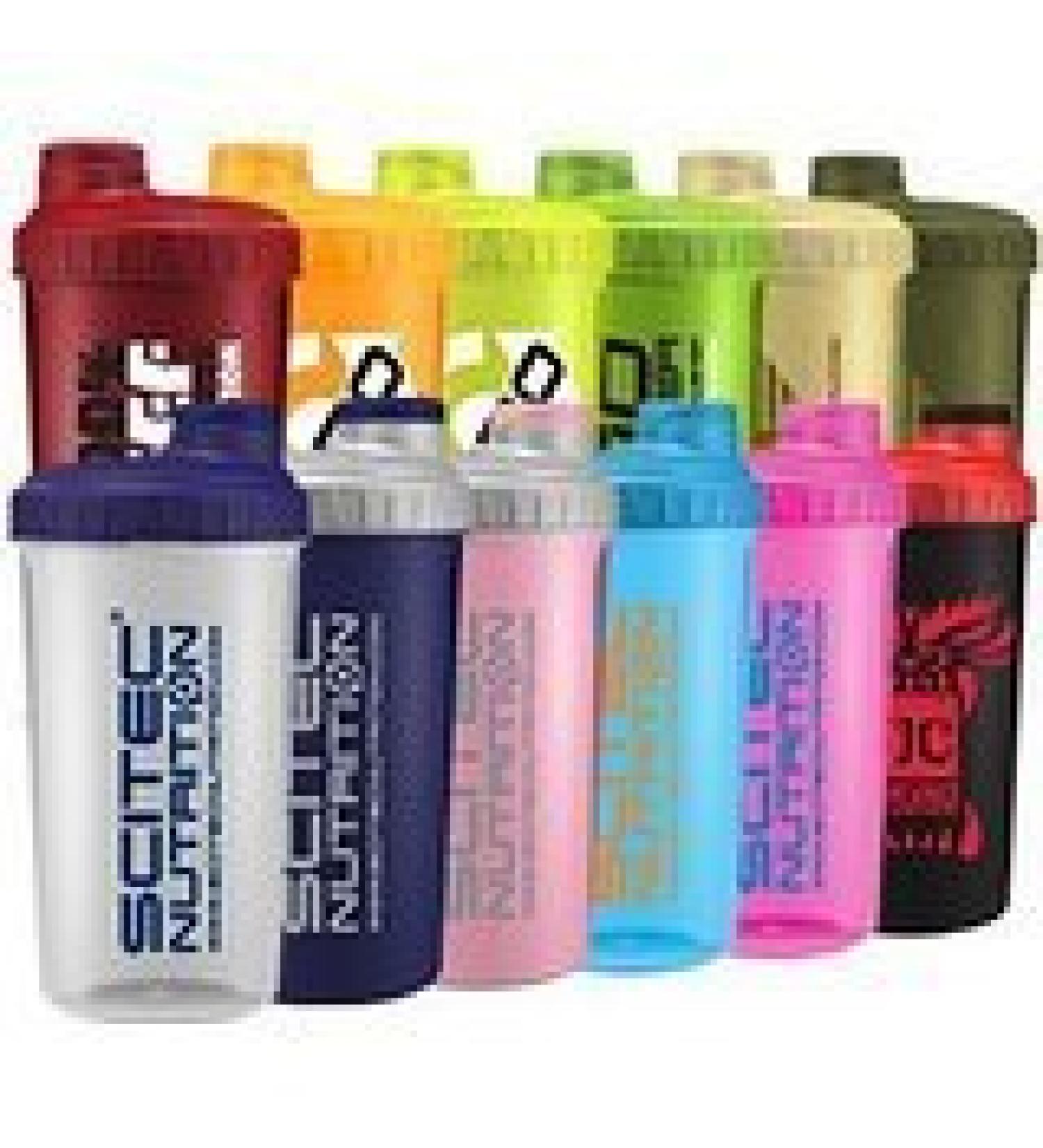 Scitec Nutrition - Shaker 12 Colors MIX Box 700ml with sieve (5 shakers)