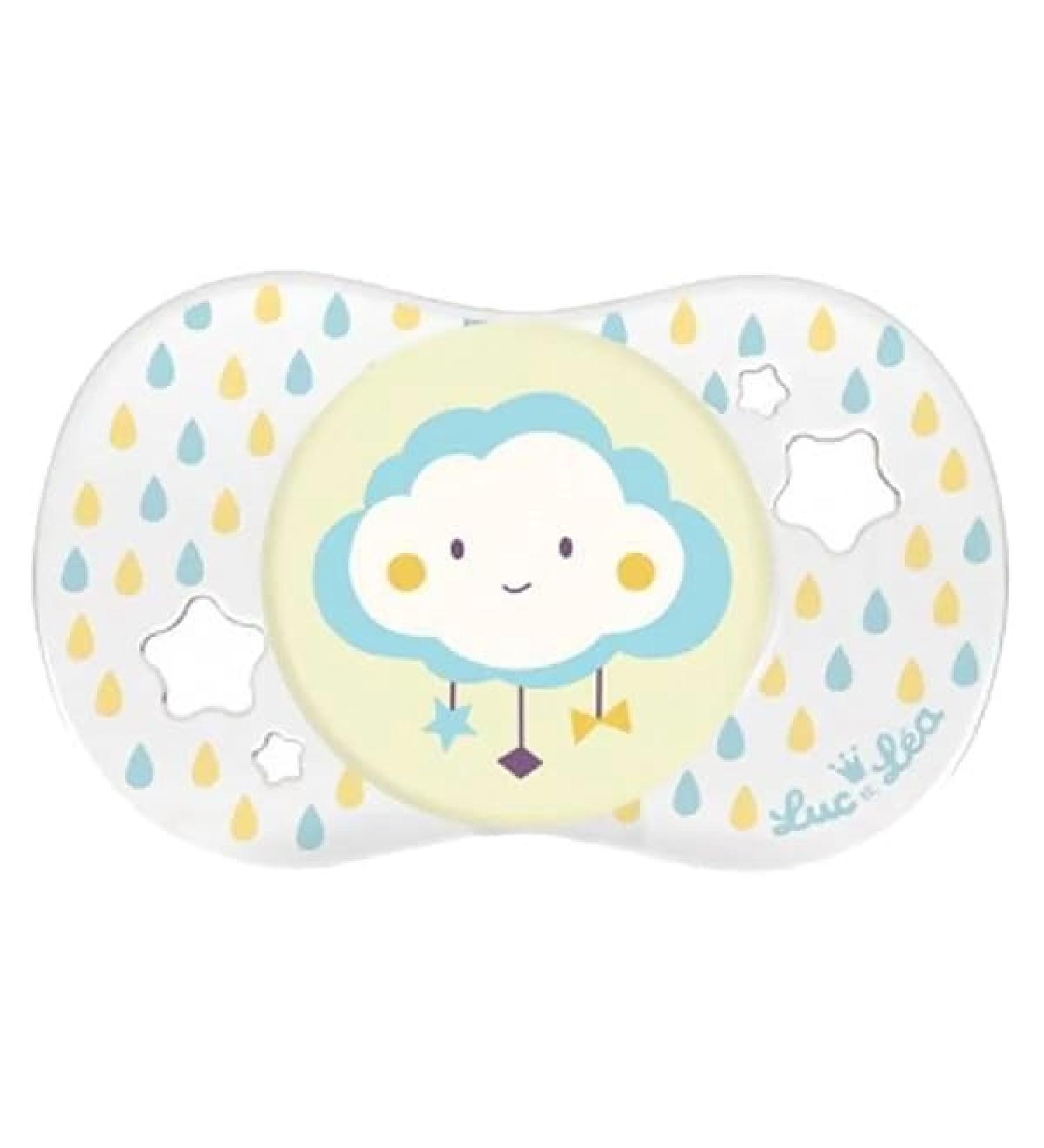 Luc et L a silicone pacifier with ring 0-6 months Cloud