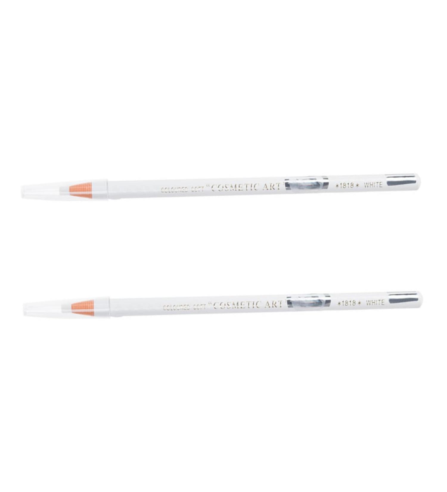 ERINGOGO 2Pcs White Eyeliner Pencil Waterproof Easy Application For Professional Use At Home Creating Radiant Eyes With High Pigmentation - Buy Online on GoSupps.com