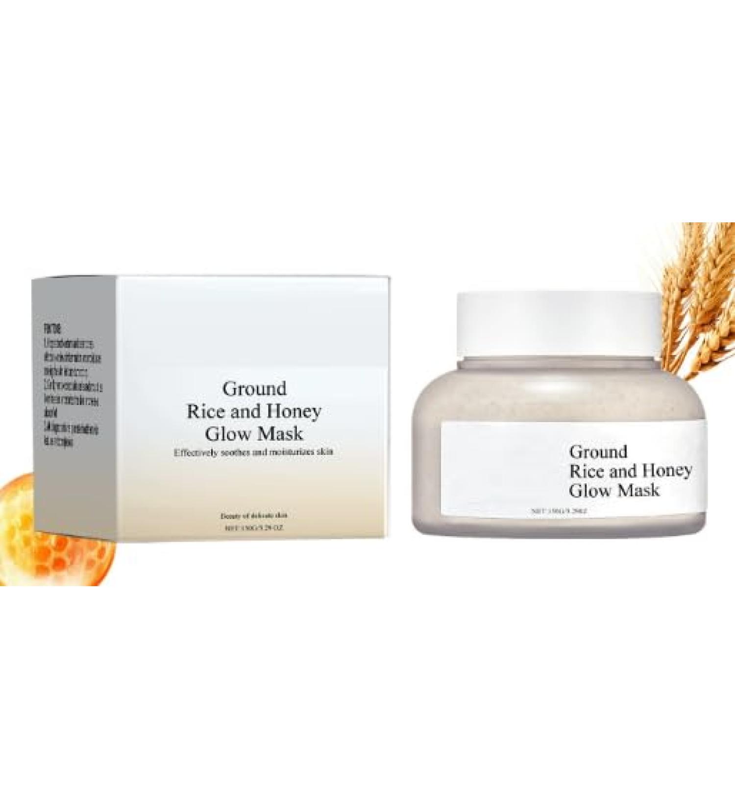  GNAUMORE Rice and Honey Face Mask Rice Beauty Mask Improves Facial Radiance For All Skin Types 150g - Buy Online on GoSupps.com