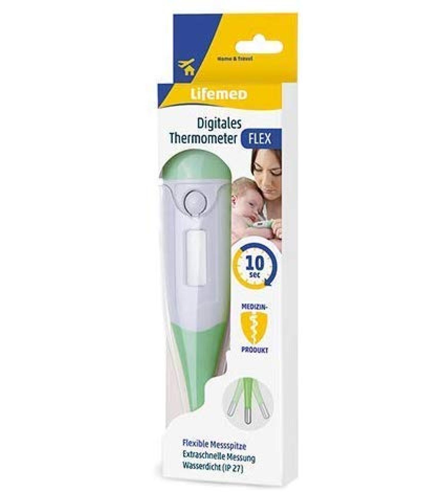 Buy Lifemed Clinical Thermometer Flex Digital Green-White - Accurate Temperature Measurement | Ships Worldwide - Buy Online on GoSupps.com