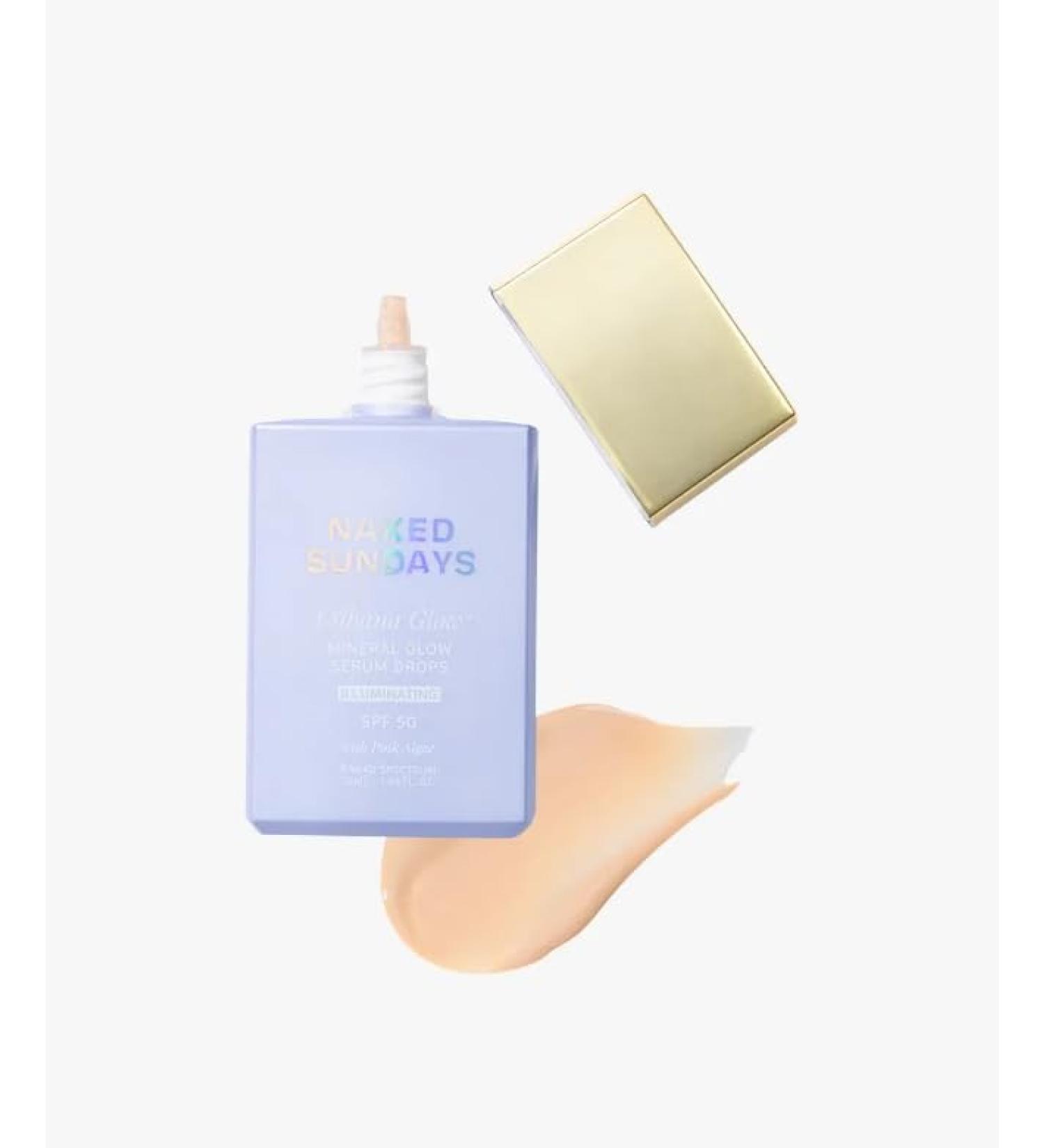 Naked Sundays CabanaGlow SPF50 Mineral Glow Serum Drops - Illuminating 1.67 Fl Oz (Pack of 1)