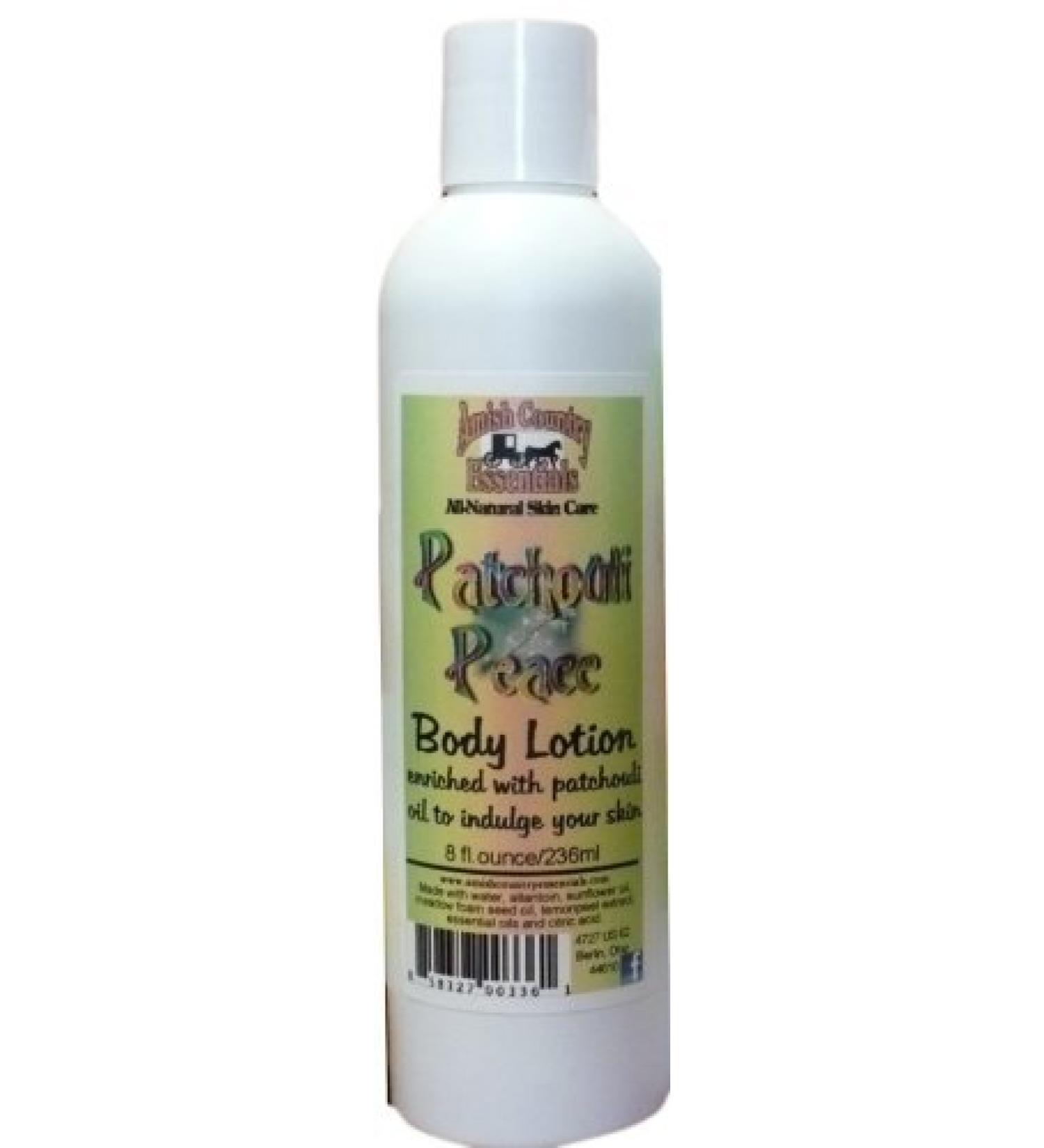All Natural Handmade Patchouli Lotion by Amish Country Essentials. 2oz