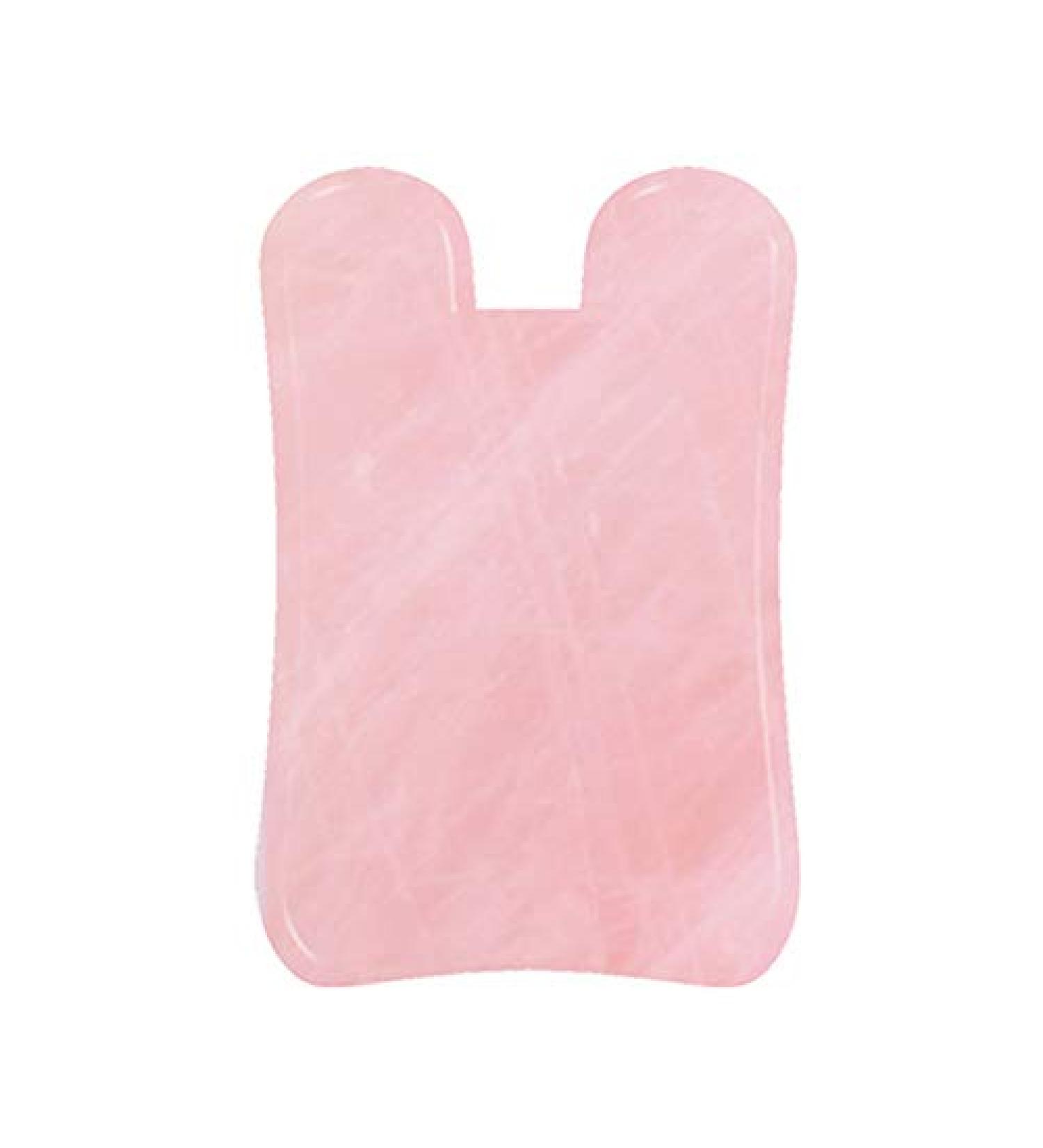 Rose Quartz Gua Sha Tool - 100% Natural Jade Facial Massager for Anti-Aging & Lifting - Buy Online on GoSupps.com