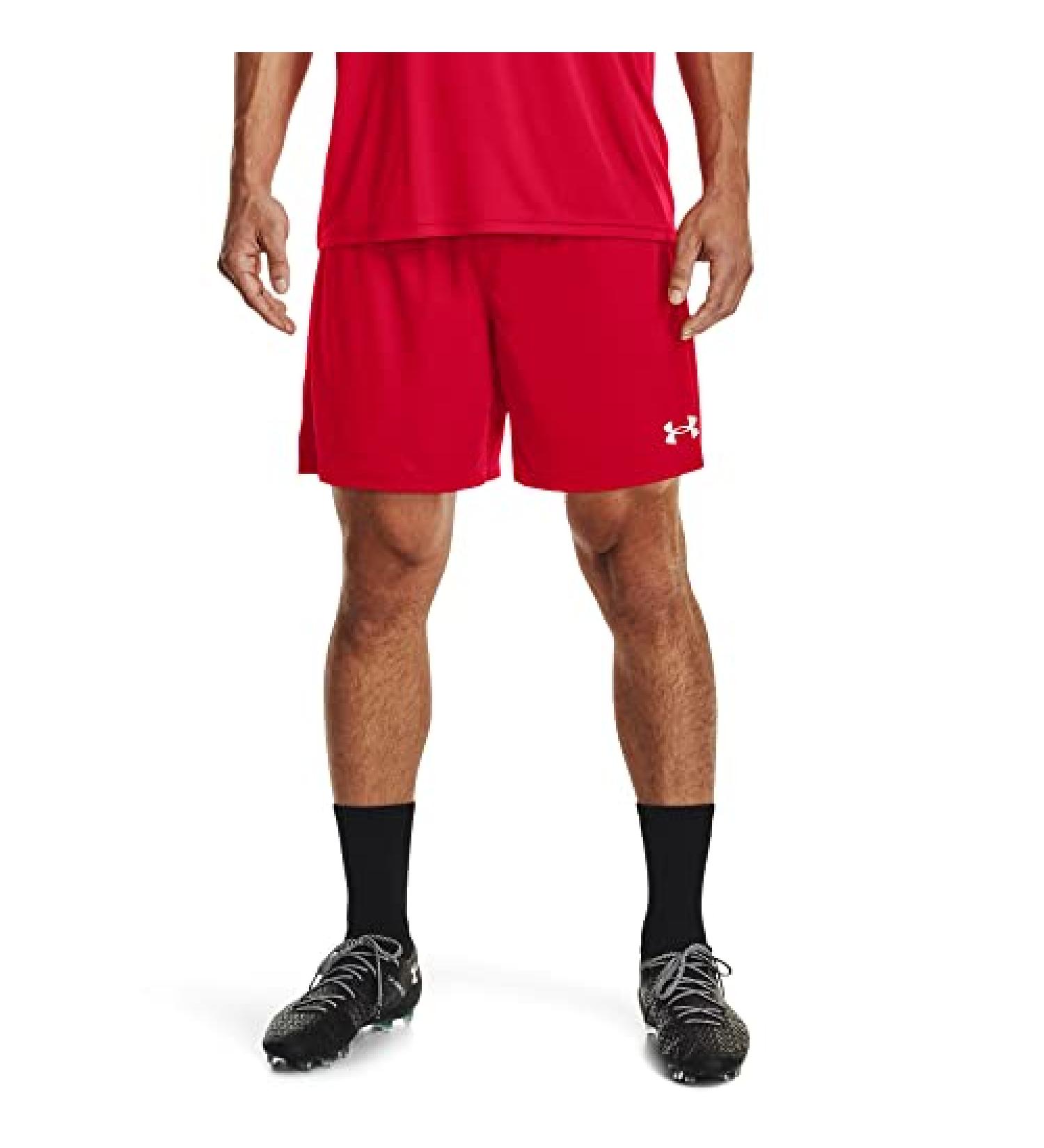 Under Armour Men's Golazo 3.0 Red/White Shorts - Size Large - Buy Online on GoSupps.com