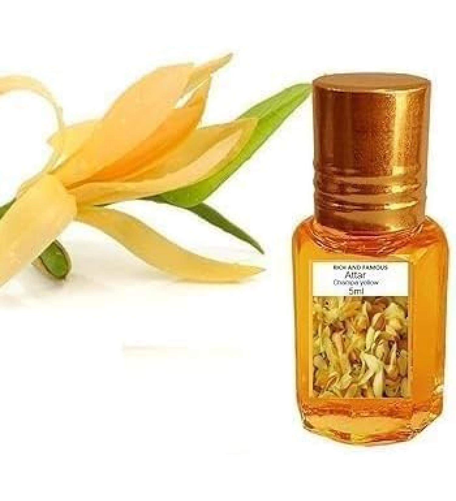 Champa Yellow Fragrances (Natural Itra/Attar/Perfume) for Men & Women | Long Lasting fragrance | 5 ml - Buy Online on GoSupps.com