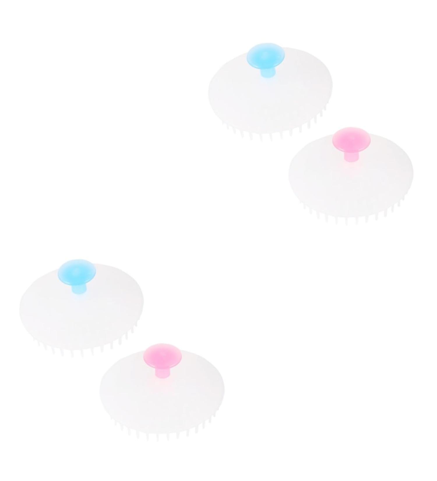 Healvian 4pcs Shampoo Brush Set - Cleaning Brushes for Effortless Hair Care | Polyethylene Shampoo Comb - Buy Online on GoSupps.com