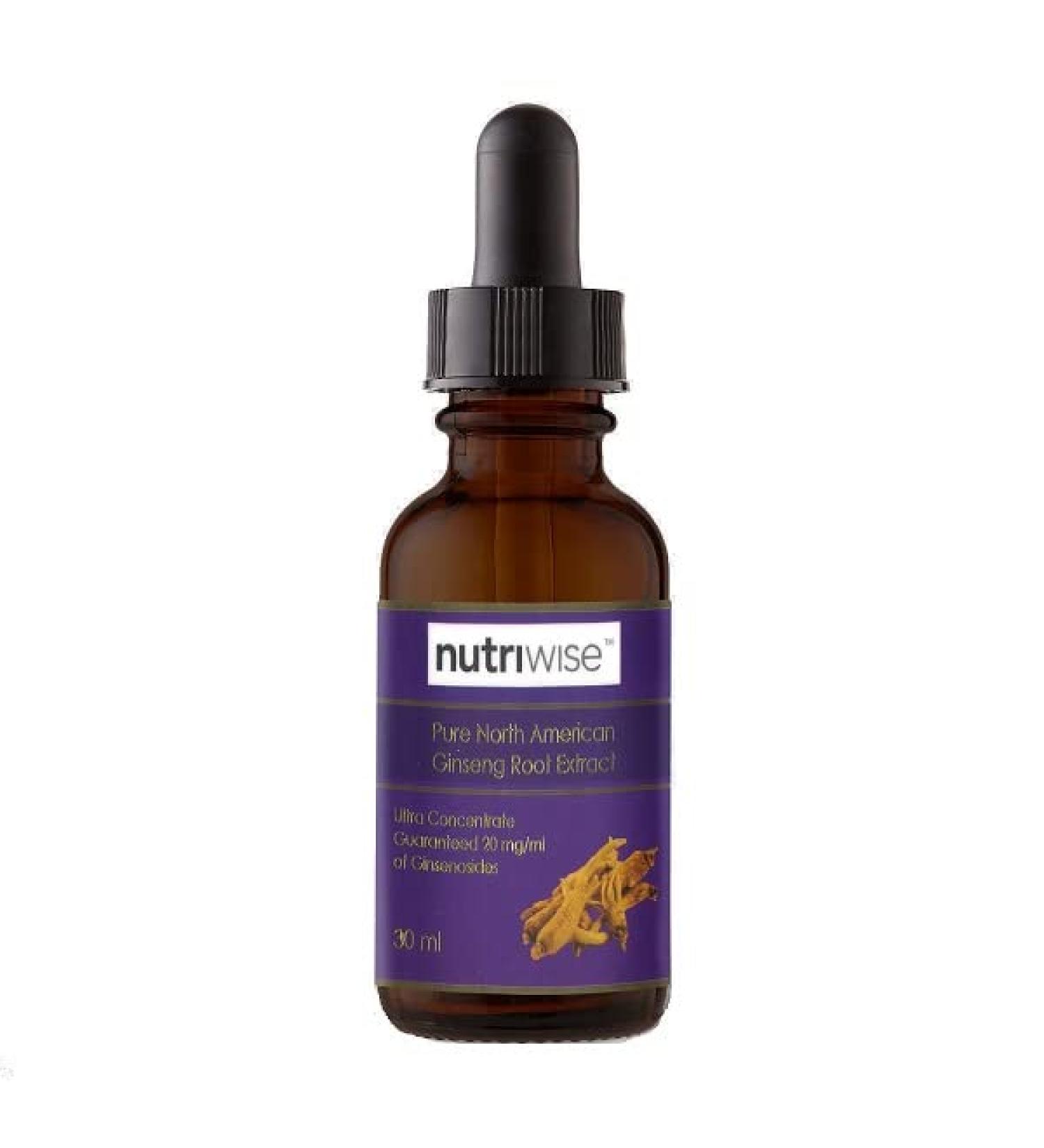 Nutriwise Pure North American Ginseng Root Extract High Potency For Emotional Balances Restful Sleep Immune Energy Support - Buy Online on GoSupps.com