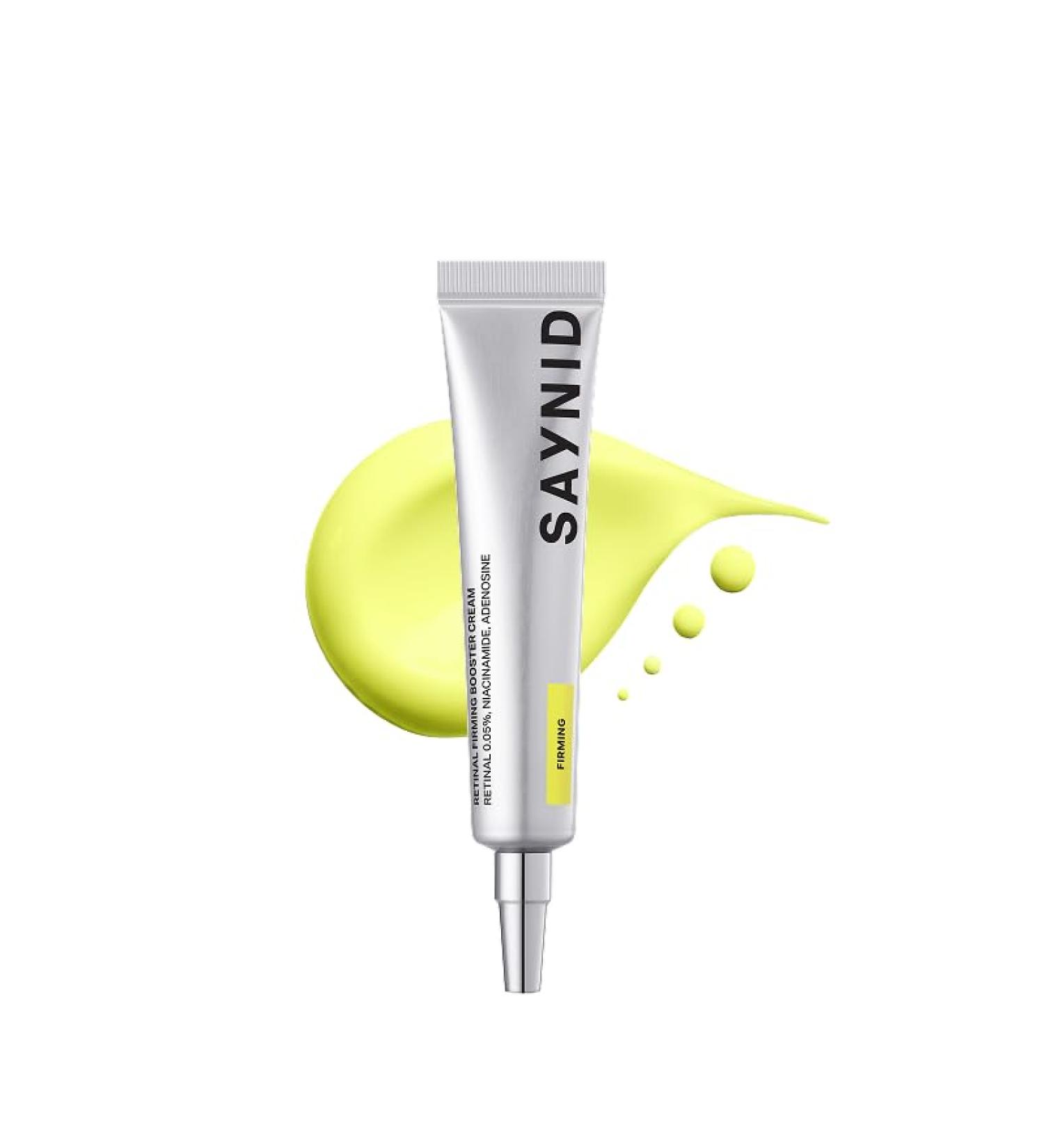 SAYNID Retinal Firming Booster Cream, 15ml/ 0.50 fl oz| Daily Anti-Aging, Pore Tightening, Wrinkle & Fine Line Care, Firmer Skin with Active Shot, 0.05% optimal Retinal - Buy Online on GoSupps.com