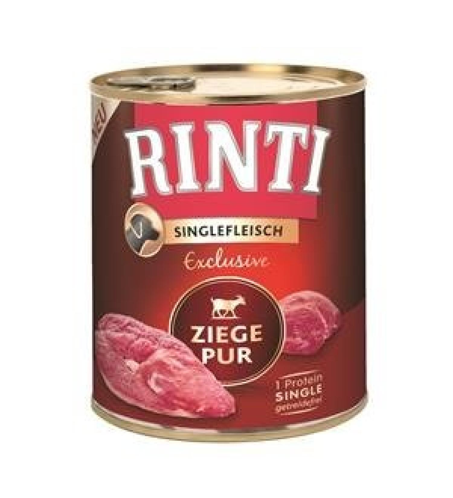 Rinti Singlefleisch Exclusive Pure Goat | 6 x 800 g wet dog food