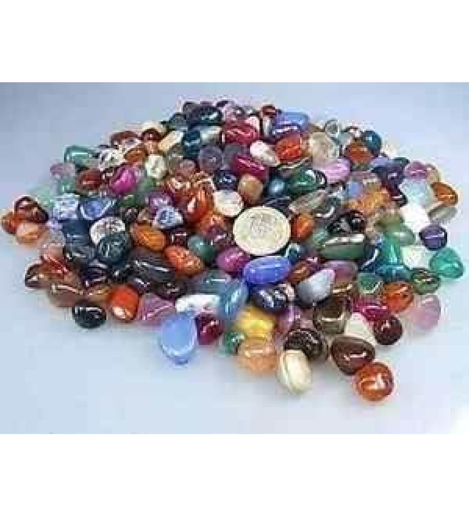 Drum stones Colorful mix Mix Brazil 8 to 20 mm 100 gr. I lucky charm i energy work |Meditation I Lucky Stone I lucky stones |Minerals |Dekosteine I