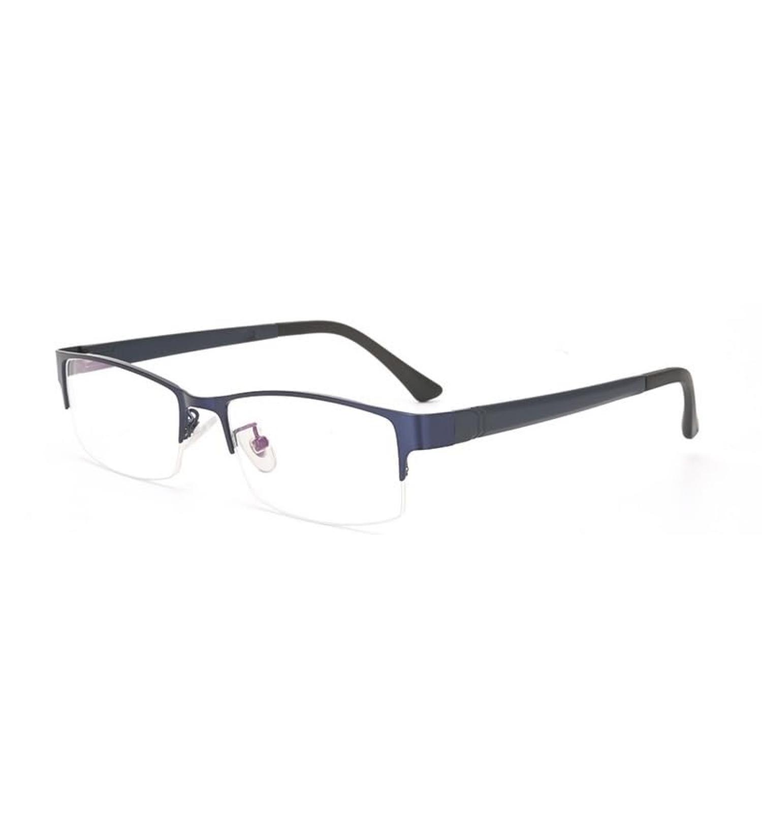 Zhuyiqz Classic Semi-Frame Anti-Blue Light Glasses - Retro UV Protection Computer Readers for Men - Color C2 Size +0.00 - Buy Online on GoSupps.com