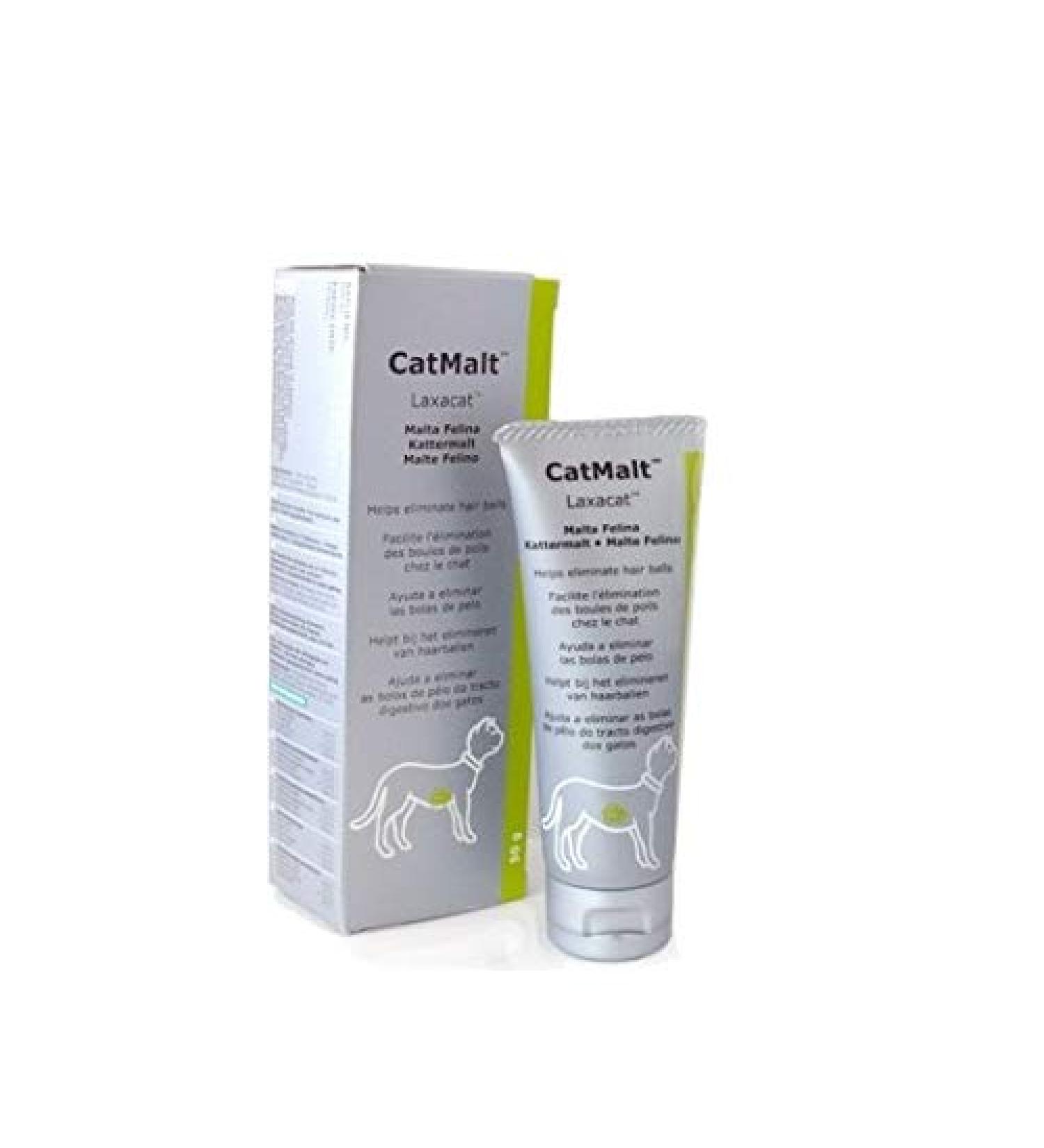 Dechra Catmalt Laxatif Facilite l'Elimination des Boules de Poils Chat pate orale tube de 50ml