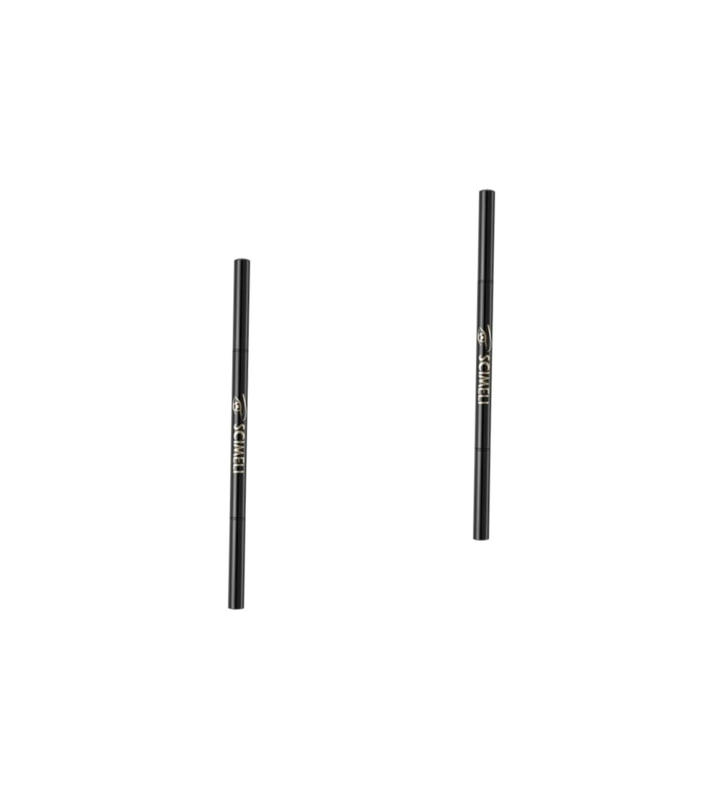 TOVINANNA 2pcs 2 1 Eyebrow Makeup Tools Womens for Shaving Eyeliner Pencil To Rotate Cosmetic Door 1 count (Pack of 1) Greyx2pcs - Buy Online on GoSupps.com