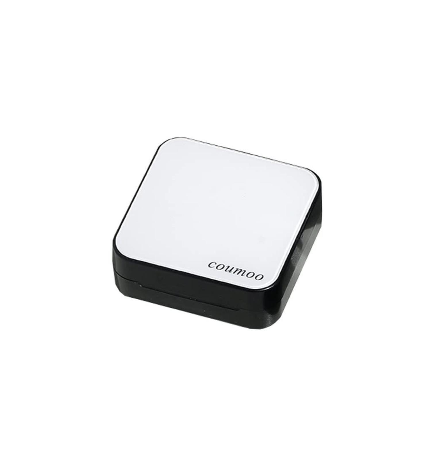 Portable Contact Lens Case for Myopia - Simple Dual Compartment Housing - White Storage Solution - Buy Online on GoSupps.com
