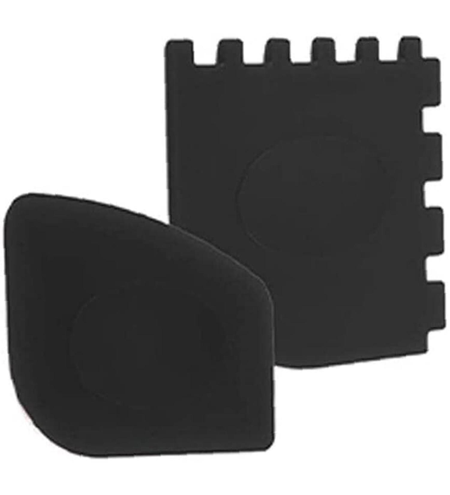 Pan Scraper Pot Scraper Dish Scraper Grill Pan Scraper Handheld Skillet Cast Iron Pans Serrated Scraper Cleaners Tools for Cast Iron Skillets Cookware Pans Frying Pans Black 2 pcs Lovely and professio - Buy Online on GoSupps.com
