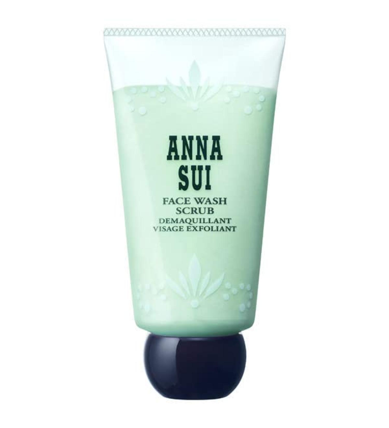 ANNA SUI Face Wash Scrub Plant Based Scrub Gently Exfoliates and Removes Dirt Dead Skin and Makeup Unclogs Pores Amino Acid 4.2 Fl Oz