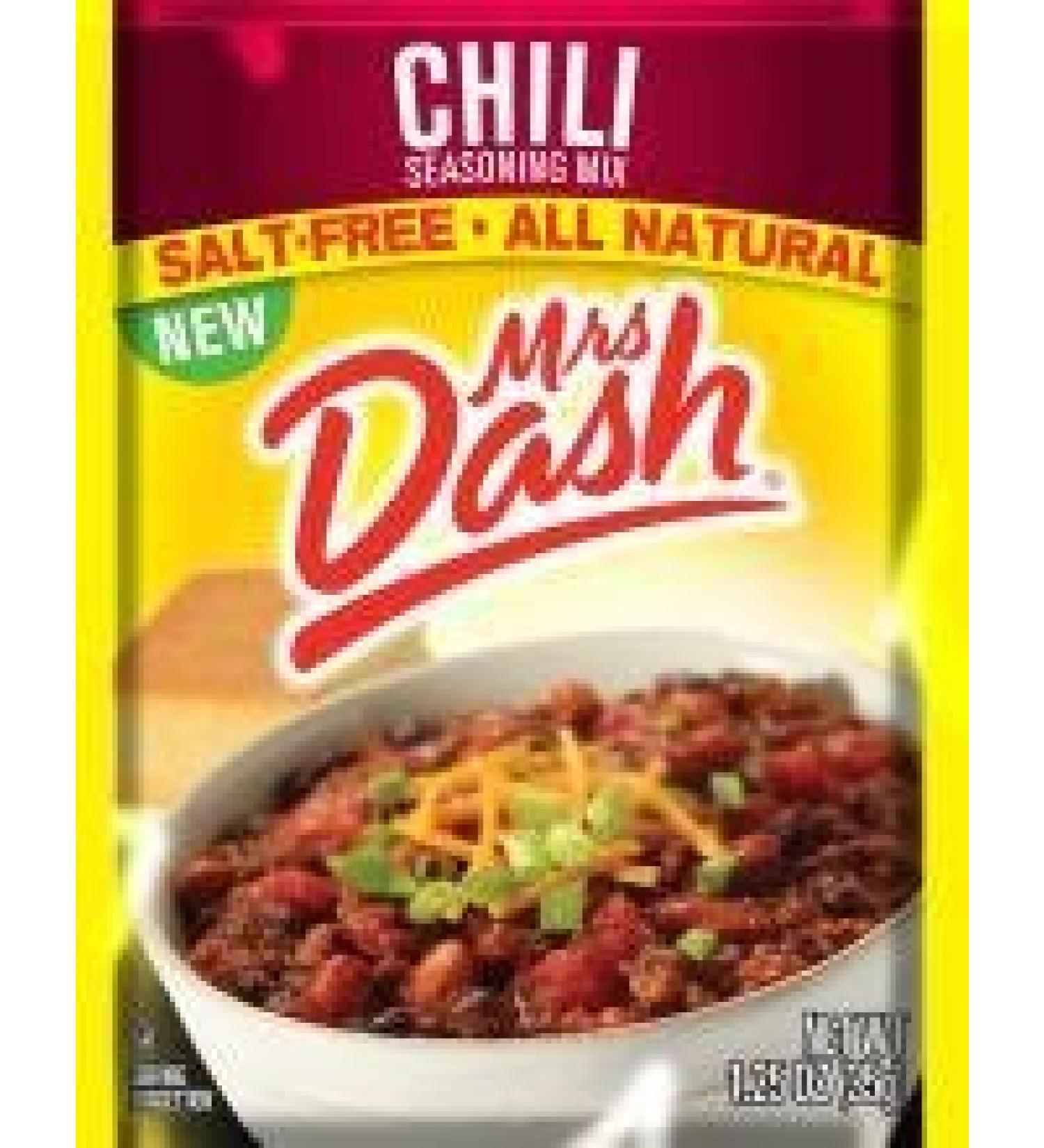 Mrs Dash Salt Free Chili Mix (1.25 oz Packets) 4 Pack