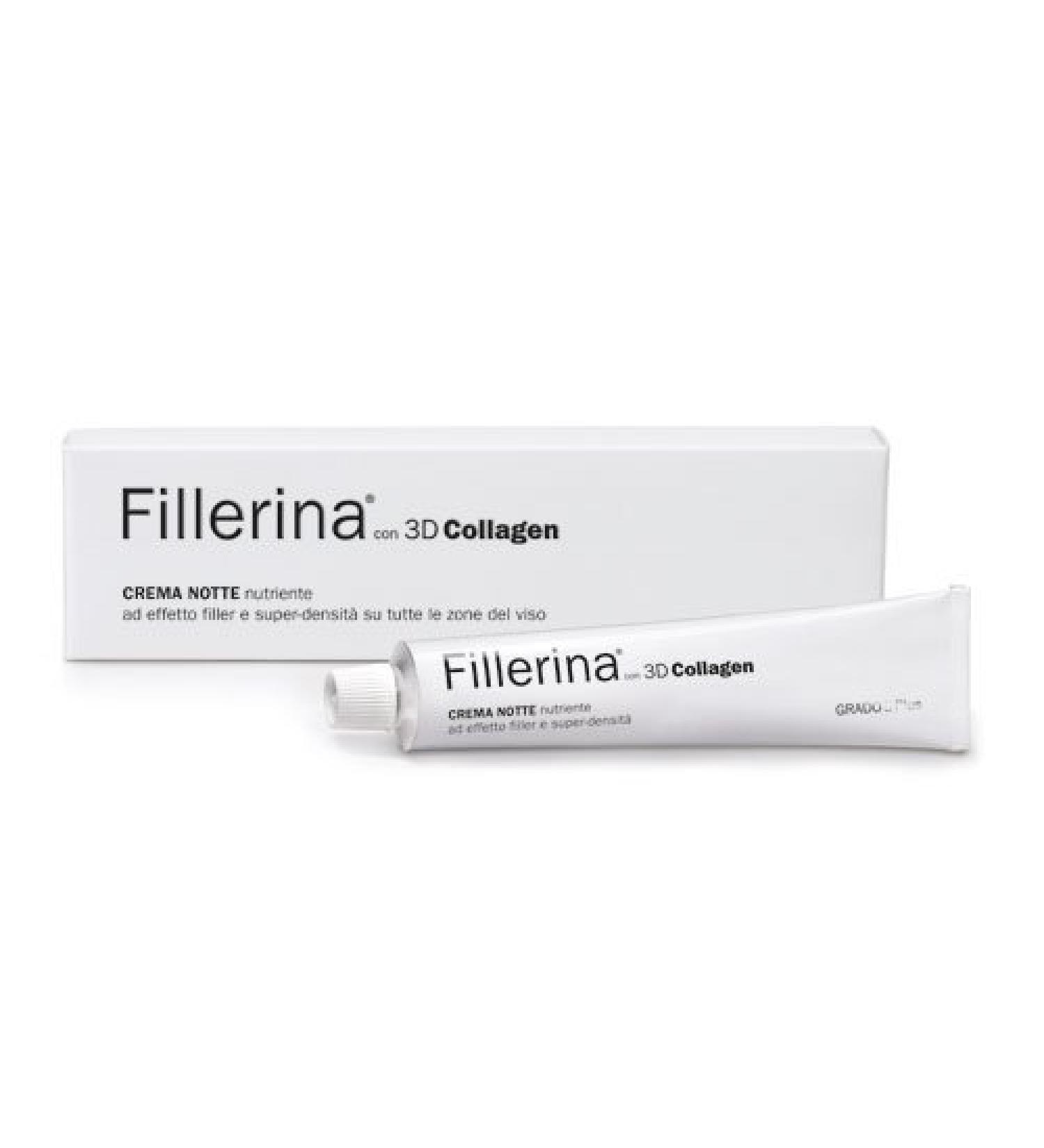 Fillerina LABO FILLERINE 3D COLLAGEN CREAM NOTTE 3 Molecular Weights VISO Grade 3 Plus 50 ml