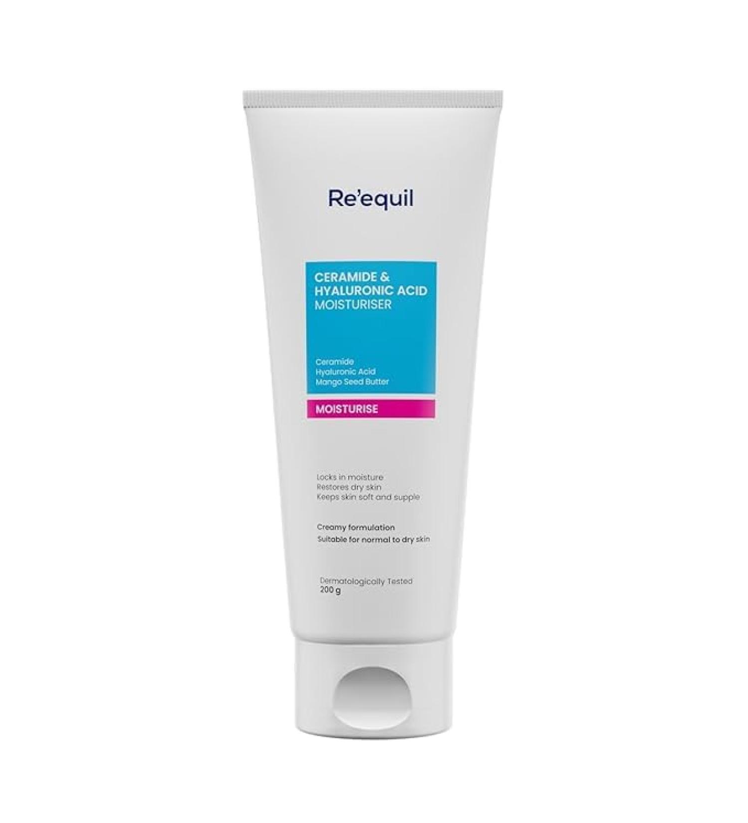 Facial Moisturizer with Ceramide and Hyaluronic Acid Barrier Repair Cream 100g For Normal to Dry Skin - Buy Online on GoSupps.com
