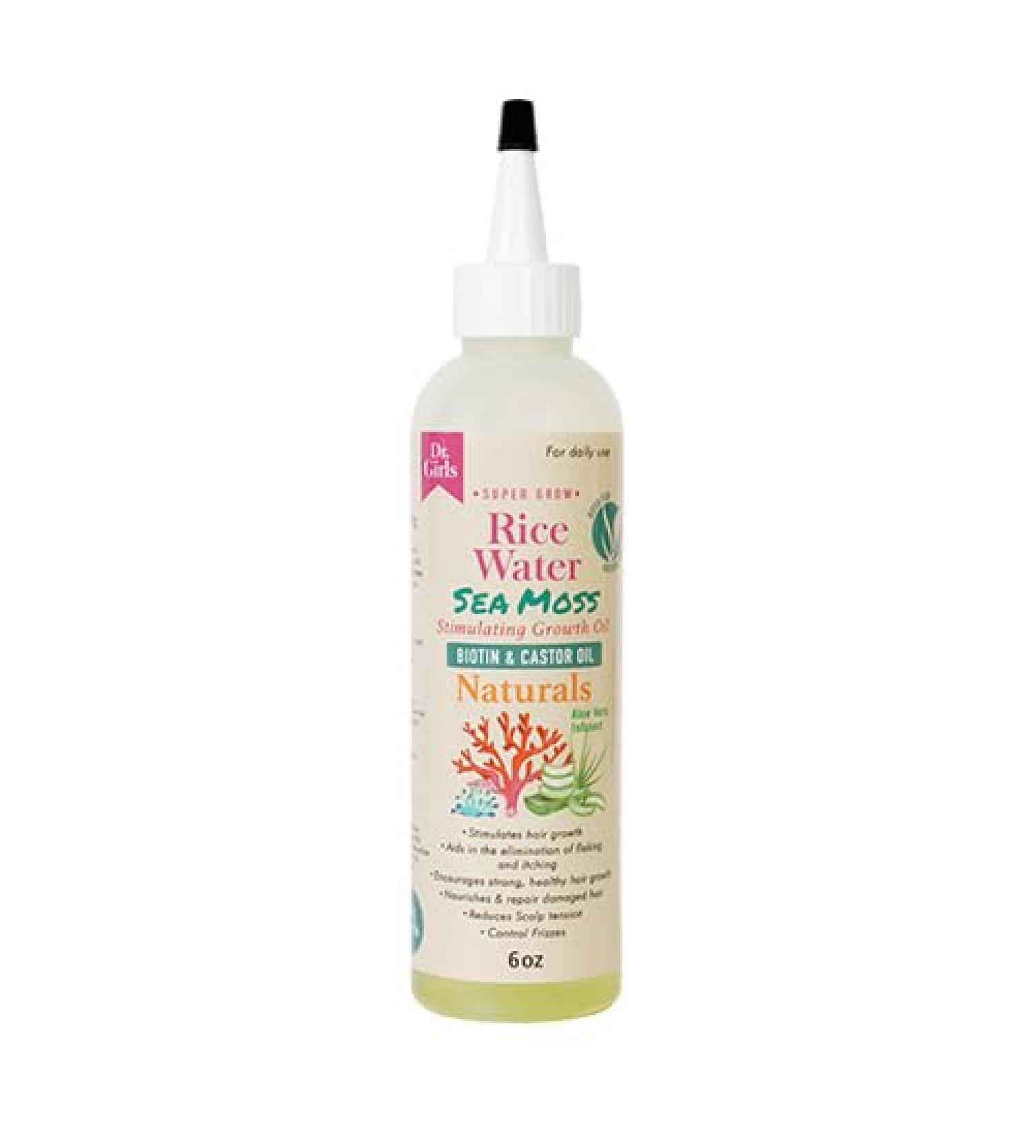 Rice Water Thickening Growth Oil 6oz (Sea Moss)