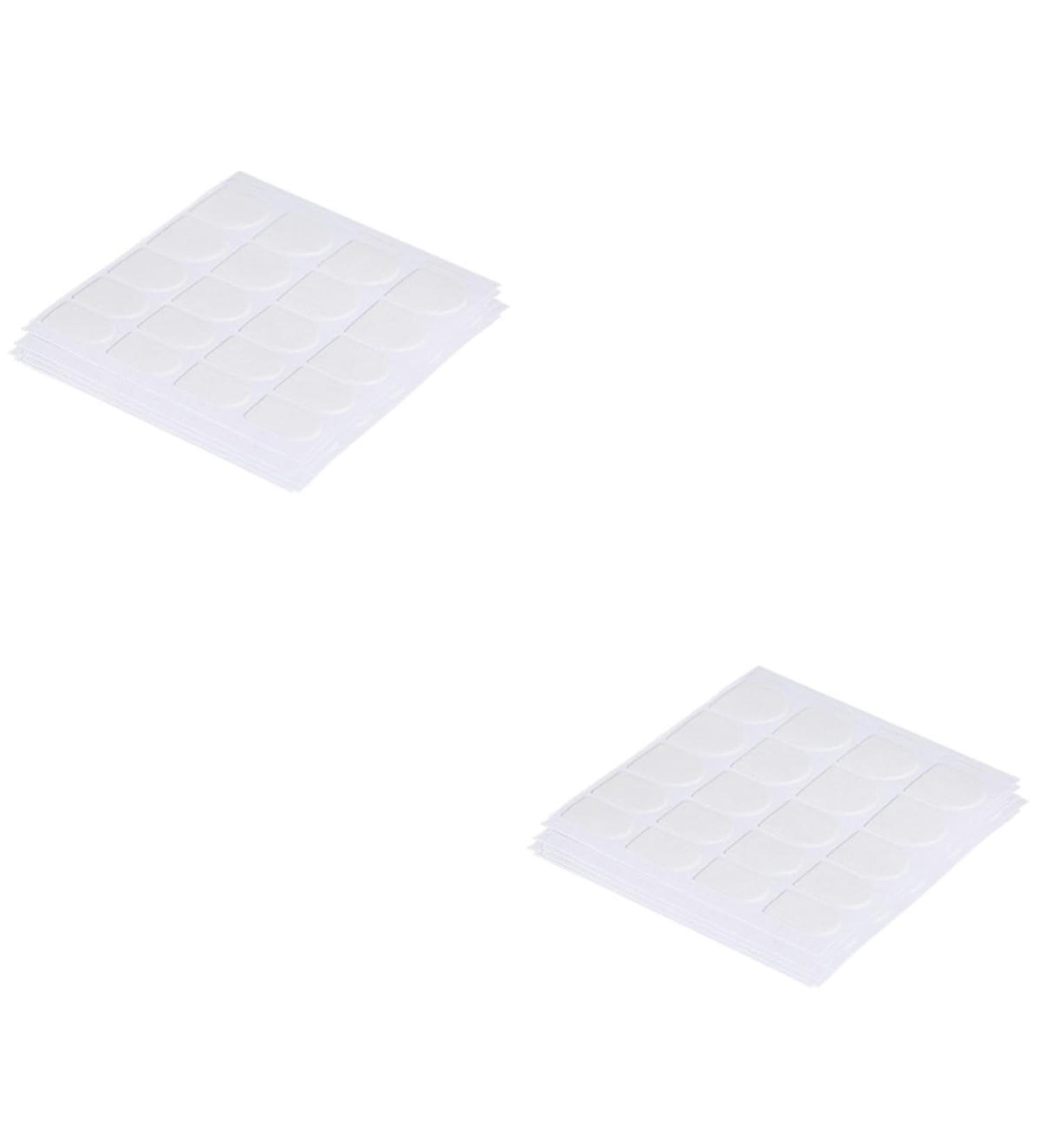 minkissy 100 Sheets Nail Jelly Glue Stickers Adhesive Nail Sticker False Nail Tips Nail Art False Nail Stickers Jelly Stickers Jelly Gel Nail Sticker Removable White Fake Nail Stickers Whitex2pcs 6.2X6.2cmx2pcs - Buy Online on GoSupps.com