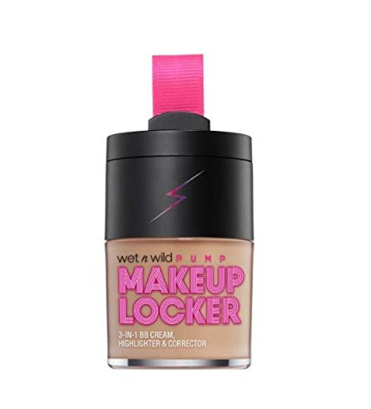 wet n wild Makeup Locker- 3-In-1 Sheer BB Cream Highlighter & Corrector (175A Light Medium)