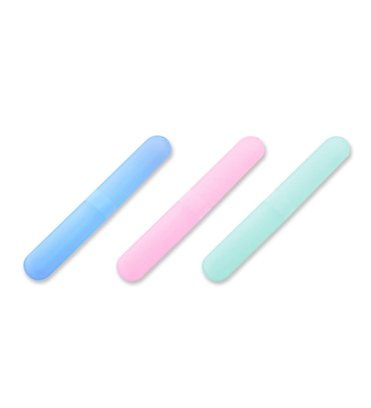 Buy 3 Pack Portable Toothbrush Case - Travel Head Covers for Home & On-the-Go | Fast International Shipping - Buy Online on GoSupps.com