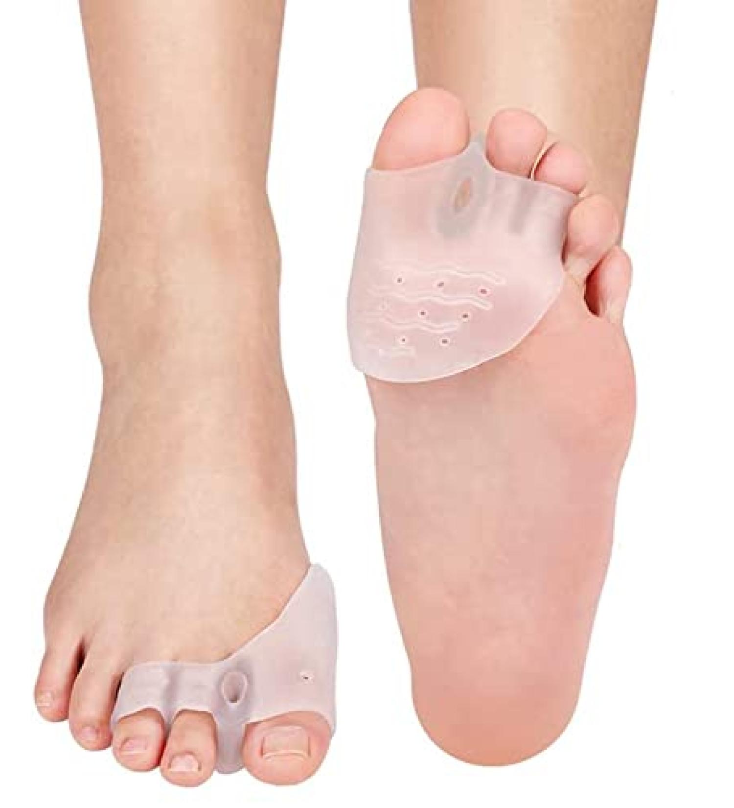 Gel Toe Separators & Stretcher Kit - 2 Pairs for Bunion Relief, Metatarsal Pads for Overlapping Toes & Hammer Toes - Orthotic Toe Spacer Set to Reduce Foot Pressure - Buy Online on GoSupps.com