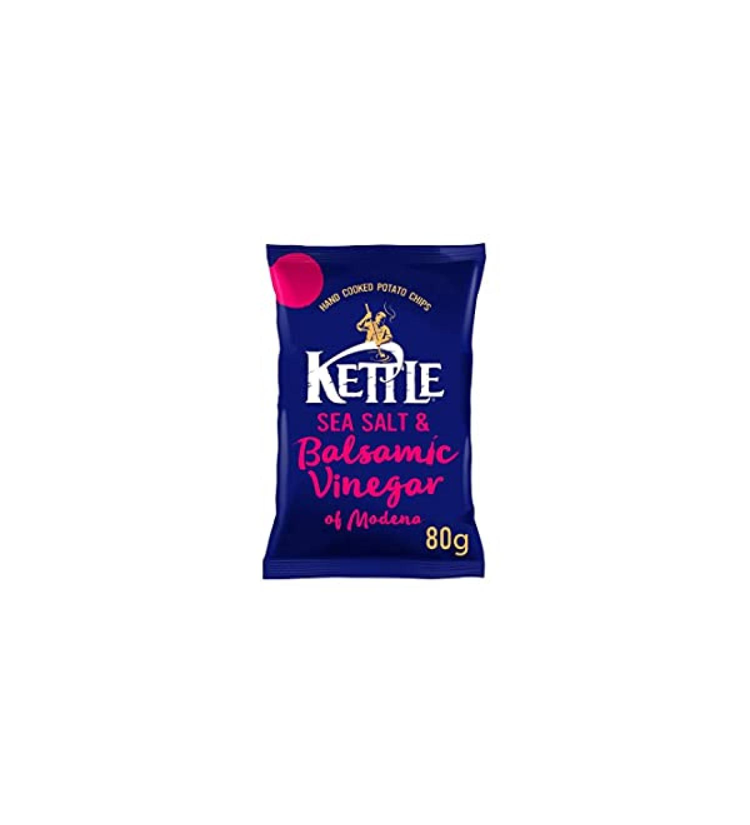 Kettle Crisps 12x80g (Sea Salt & Balsamic Vinegar of Modena)