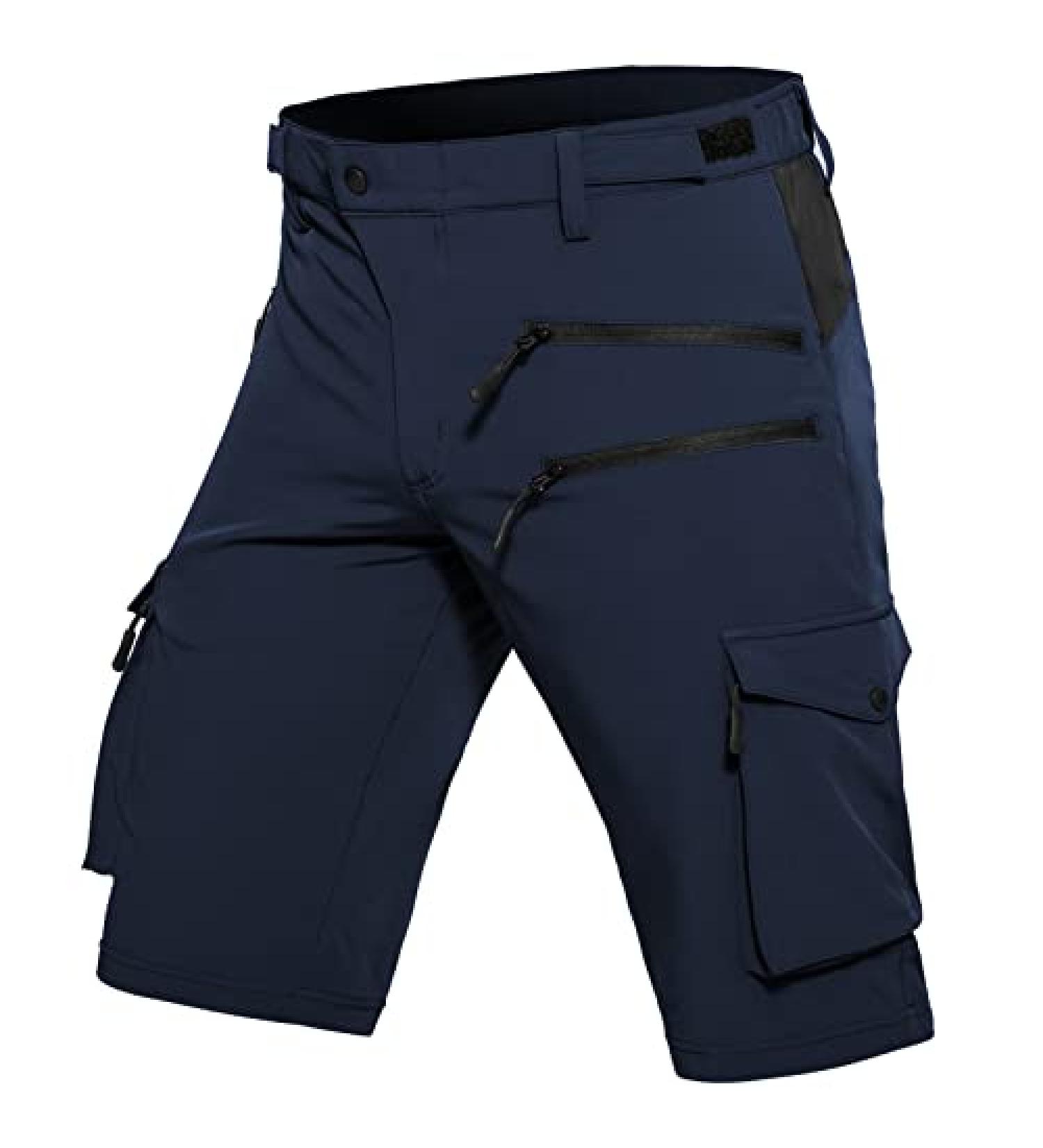 Hiauspor Men's Quick Dry Cargo Shorts - Dark Navy, X-Large - Buy Online on GoSupps.com