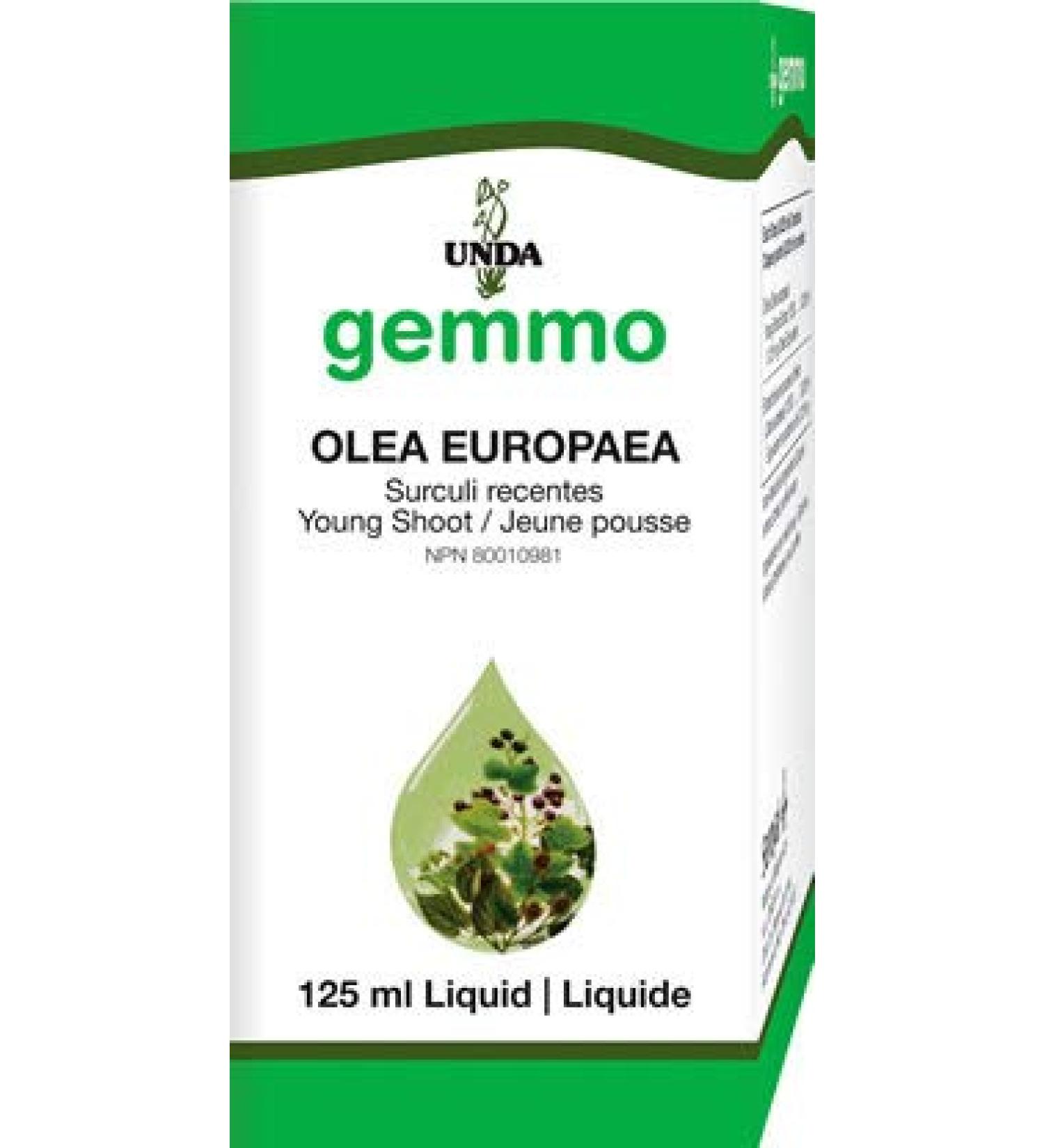 UNDA Gemmo Therapy - Olea Europaea - Olive Young Shoot Extract - 125 ml Liquid - Buy Online on GoSupps.com