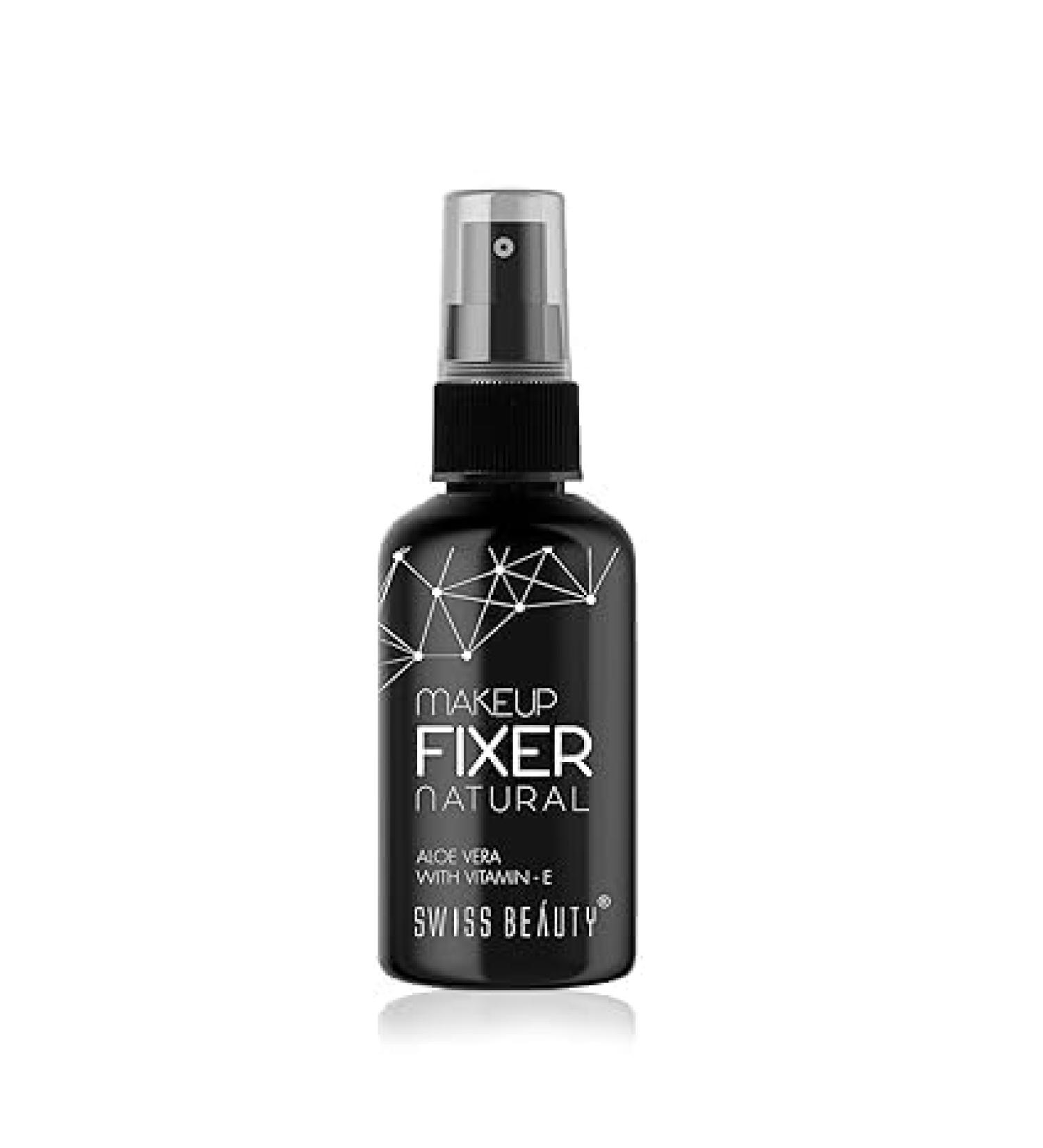 Swiss Beauty Natural Makeup Fixer | Dewy Finish | Vitamin E & Aloe Vera | Long-Lasting Hydrating Setting Spray | 70ml | International Shipping Available - Buy Online on GoSupps.com