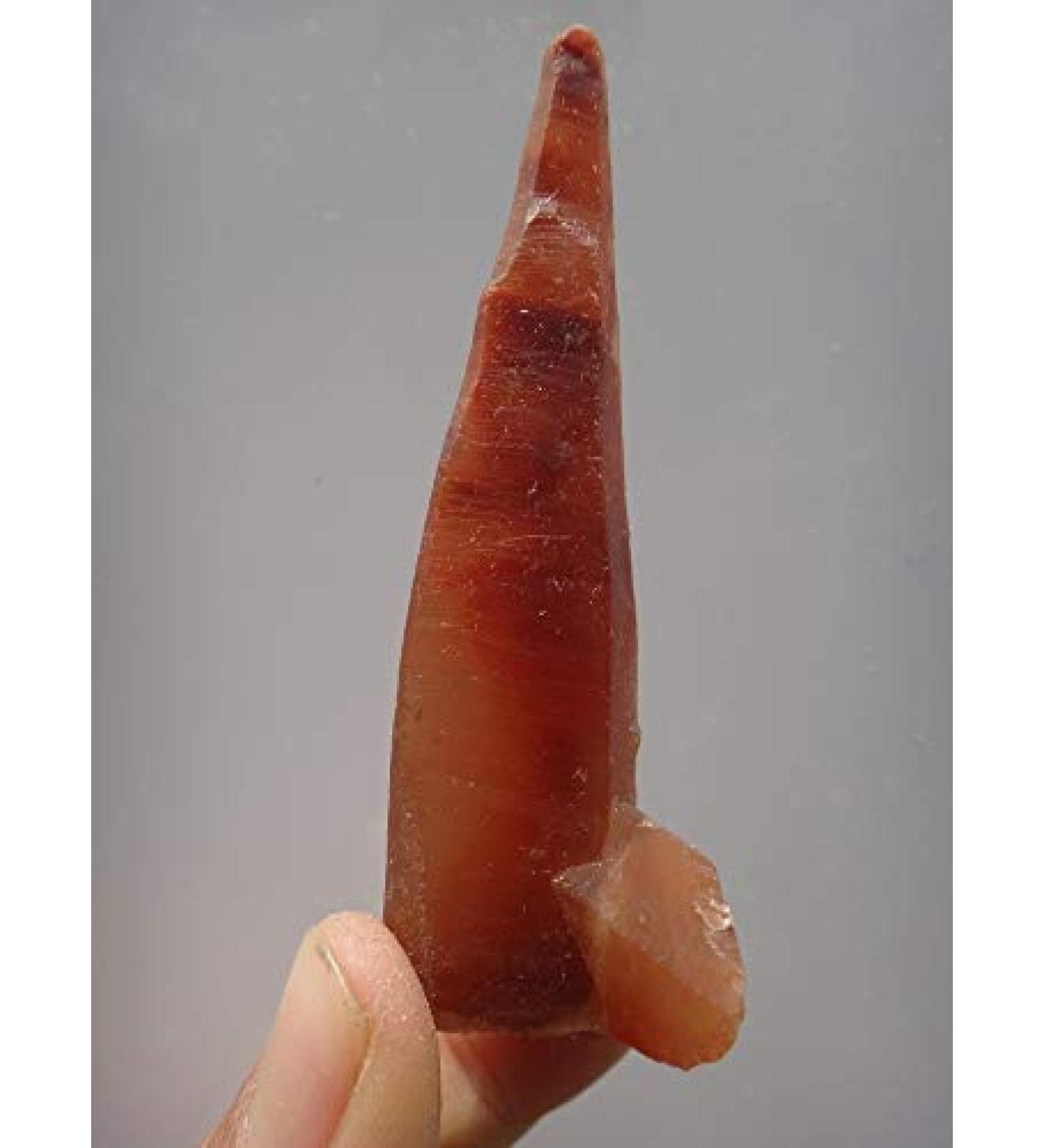 Natural Red Tall and Slender Crystal Specimen + Rabbit Hair JZIGTDEM