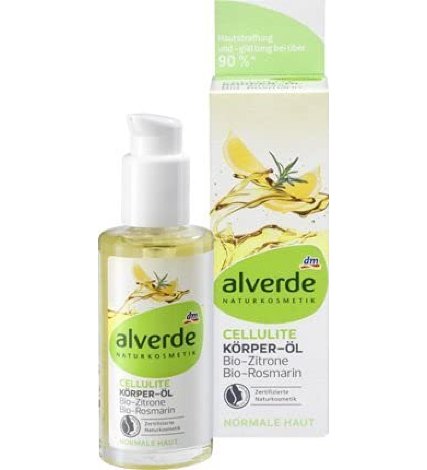 Buy alverde NATURAL COSMETICS Body Oil for Cellulite - Organic Lemon & Rosemary 100 ml | International Shipping - Buy Online on GoSupps.com